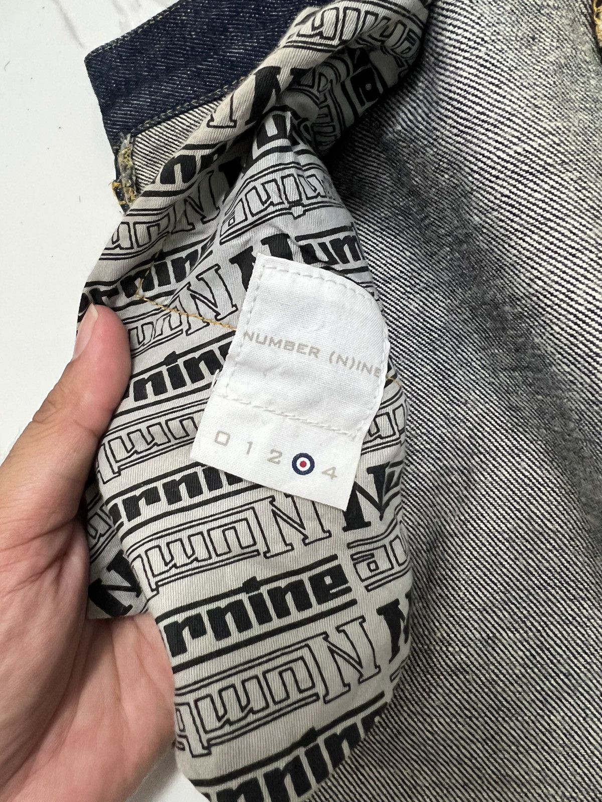 Number (N)ine RARE💥 Vintage Number (N)ine Reverse Jeans Size US 29 - 5 Thumbnail