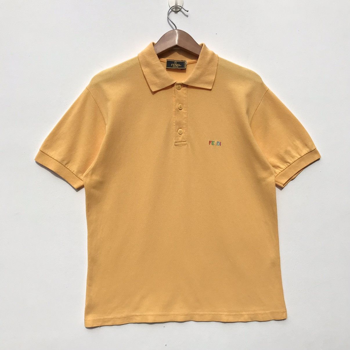 Fendi Vintage Fendi Uomo Polo Shirt Spellout Fendi Luxury Brand Size US S / EU 44-46 / 1 - 1 Thumbnail