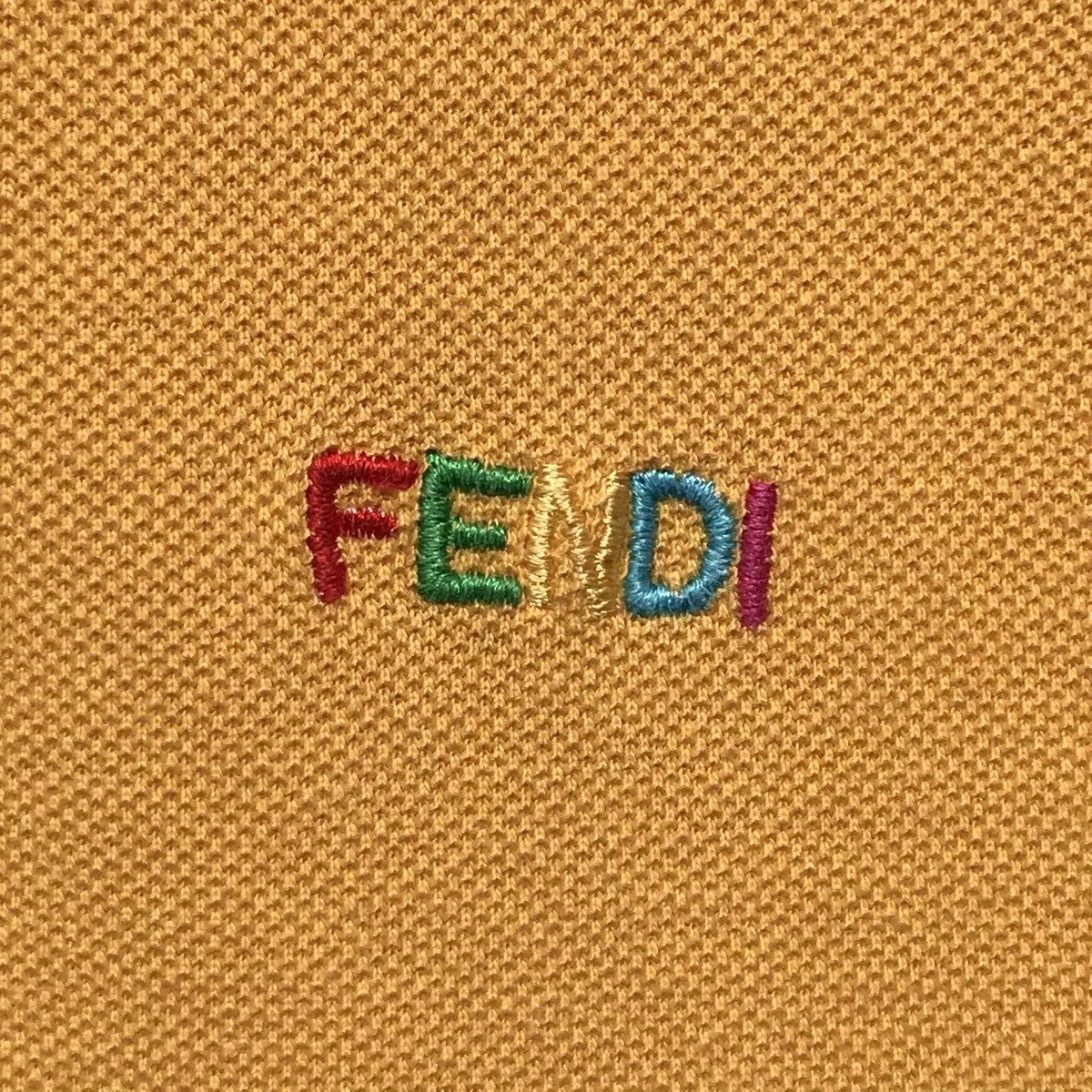 Fendi Vintage Fendi Uomo Polo Shirt Spellout Fendi Luxury Brand Size US S / EU 44-46 / 1 - 7 Thumbnail