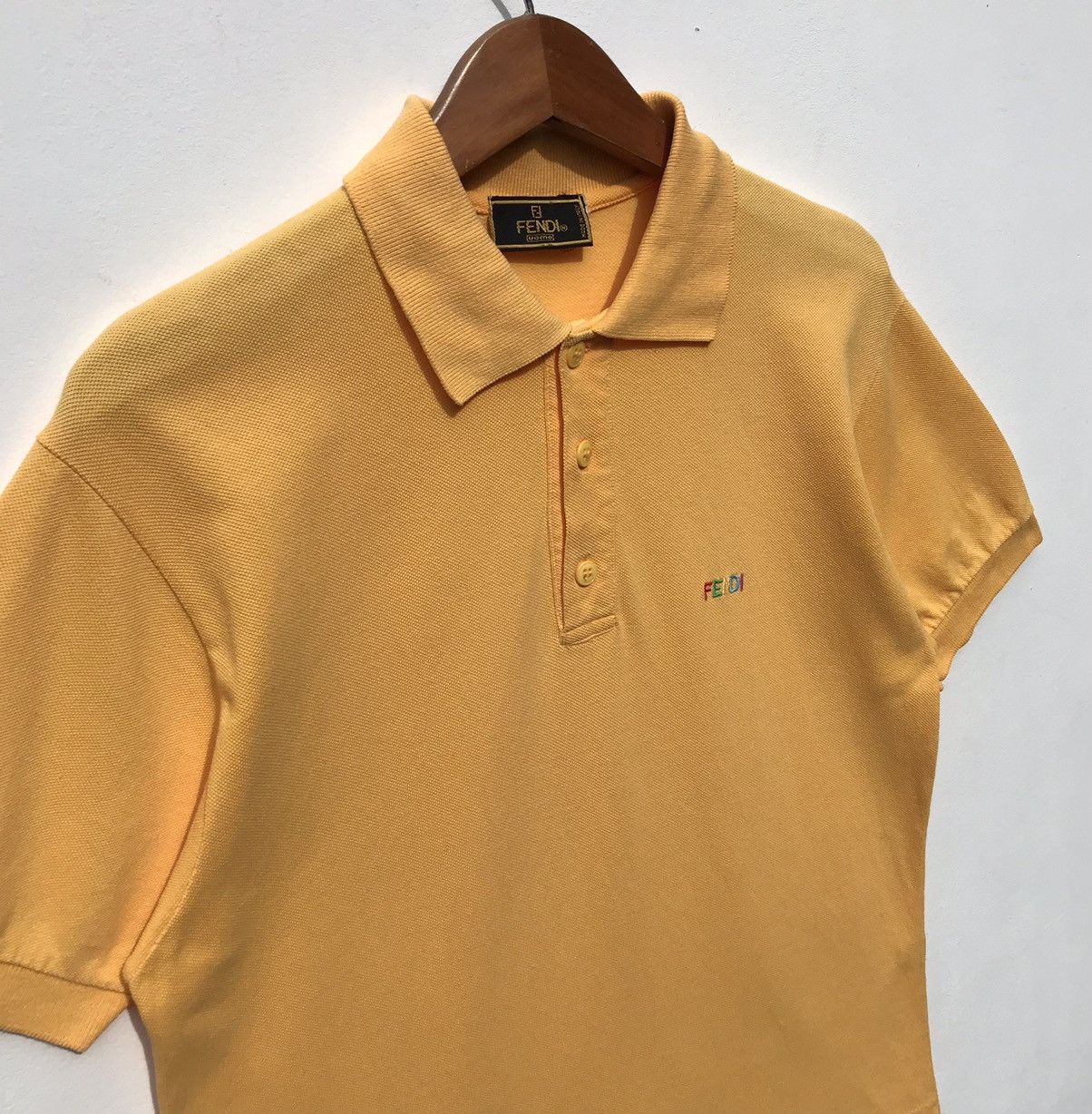 Fendi Vintage Fendi Uomo Polo Shirt Spellout Fendi Luxury Brand Size US S / EU 44-46 / 1 - 5 Thumbnail