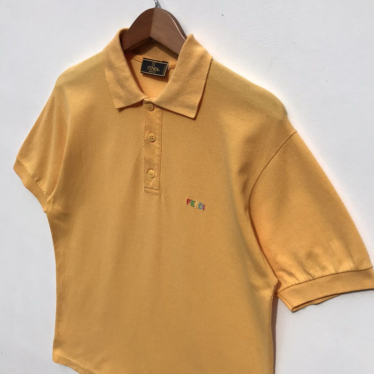Fendi Vintage Fendi Uomo Polo Shirt Spellout Fendi Luxury Brand Size US S / EU 44-46 / 1 - 4 Thumbnail