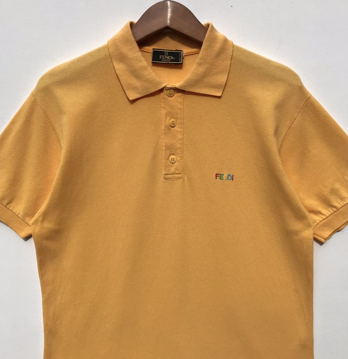 Fendi Vintage Fendi Uomo Polo Shirt Spellout Fendi Luxury Brand Size US S / EU 44-46 / 1 - 6 Thumbnail