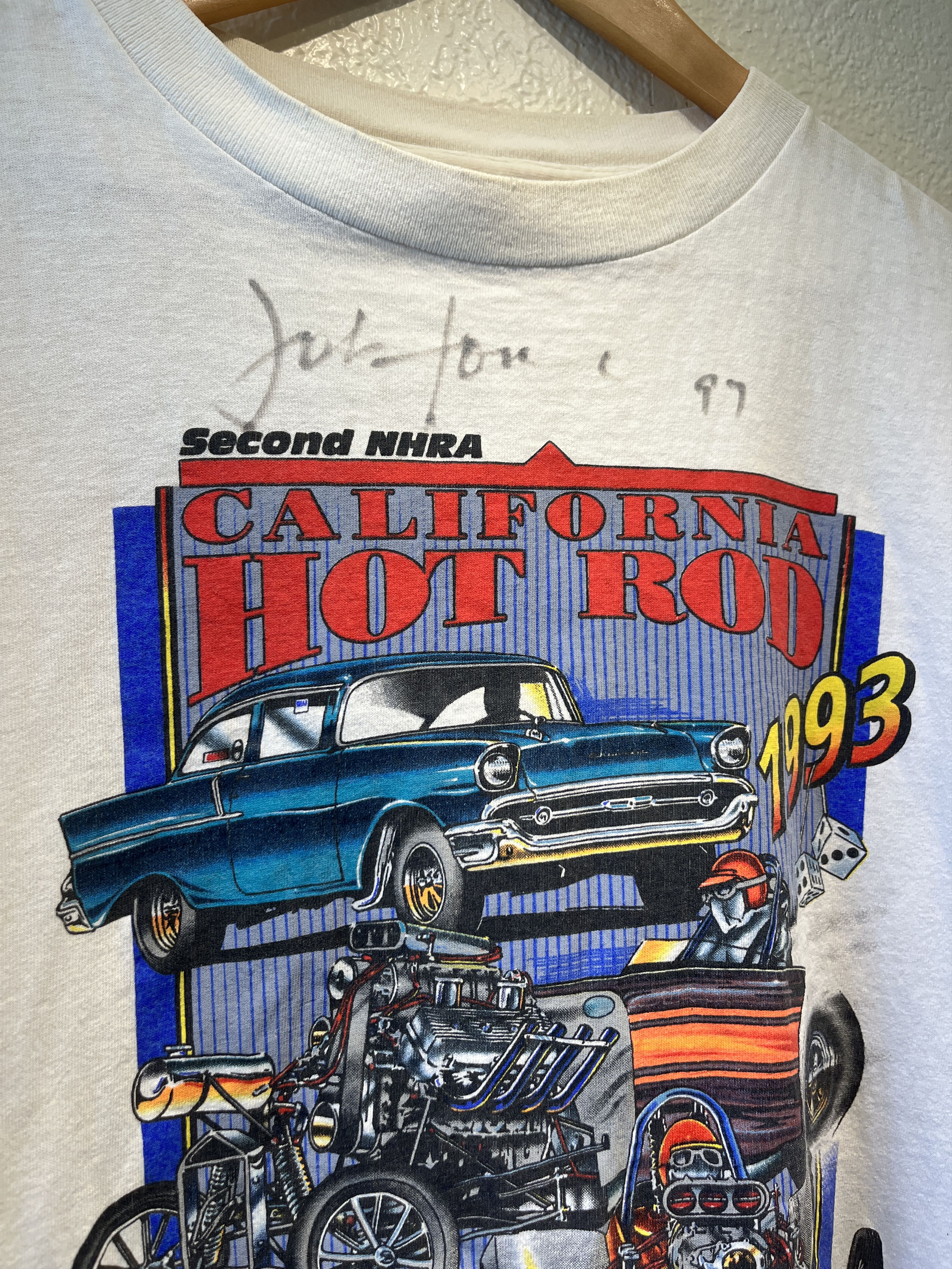 NASCAR × Vintage Hot Rod 1993 NHRA Car Vintage Racing Tee MADE IN USA Size US XL / EU 56 / 4 - 2 Thumbnail