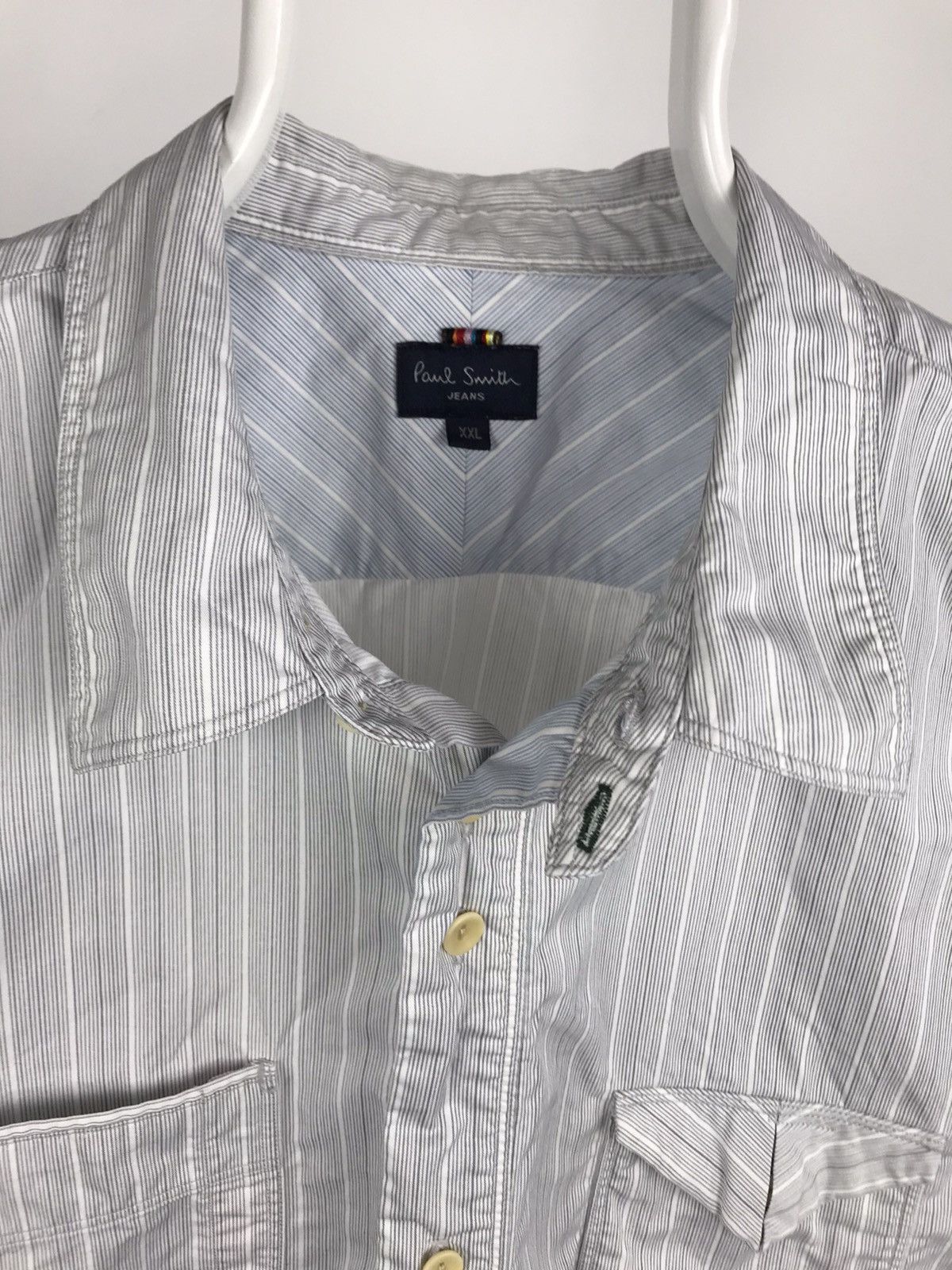Paul Smith Vintage Paul Smith Short Sleeve Shirt Engineered Style Size US XXL / EU 58 / 5 - 4 Thumbnail