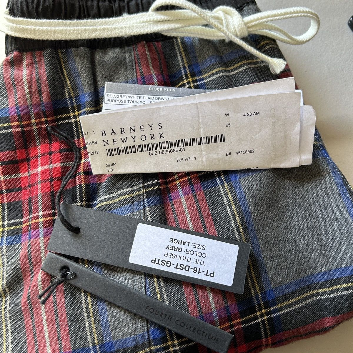 Fear of God Fear of God Purpose Tour Plaid Drawstring Trousers Size US 32 / EU 48 - 9 Thumbnail