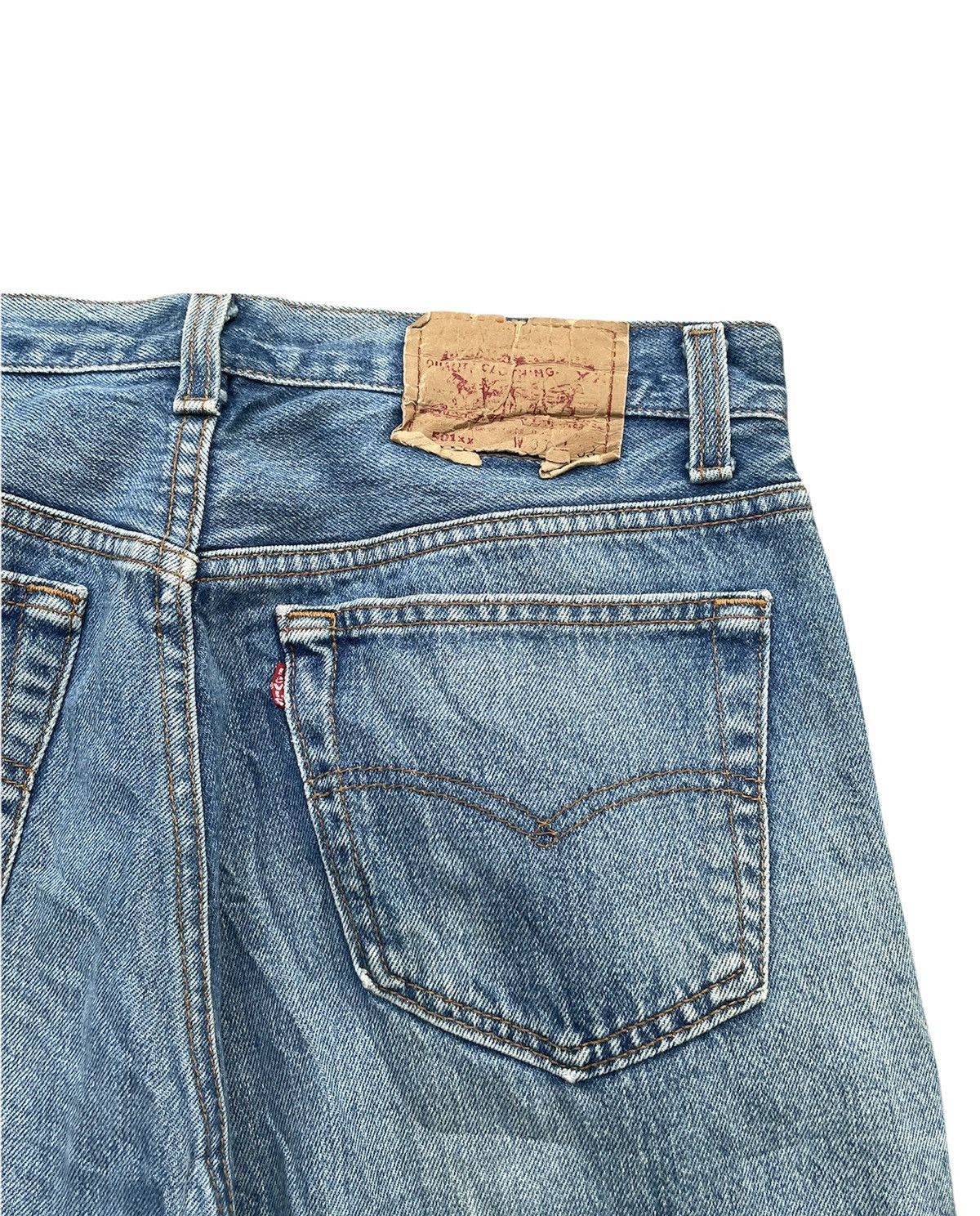 Le Grande Bleu (L.G.B.) × Levi's × Vintage Vintage Levis 501XX 1992 USA Aging Faded Wash Size US 31 - 8 Thumbnail