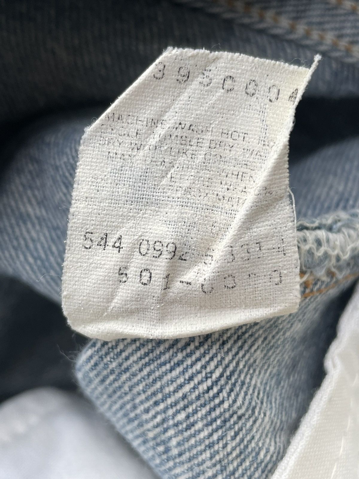 Le Grande Bleu (L.G.B.) × Levi's × Vintage Vintage Levis 501XX 1992 USA Aging Faded Wash Size US 31 - 11 Thumbnail