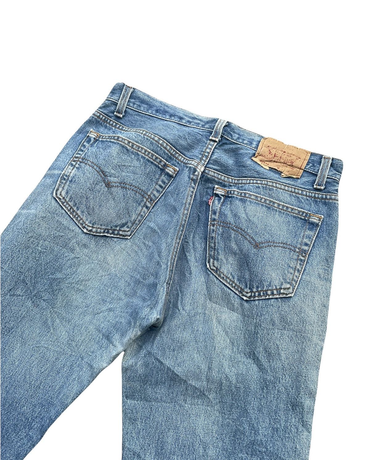 Le Grande Bleu (L.G.B.) × Levi's × Vintage Vintage Levis 501XX 1992 USA Aging Faded Wash Size US 31 - 7 Thumbnail