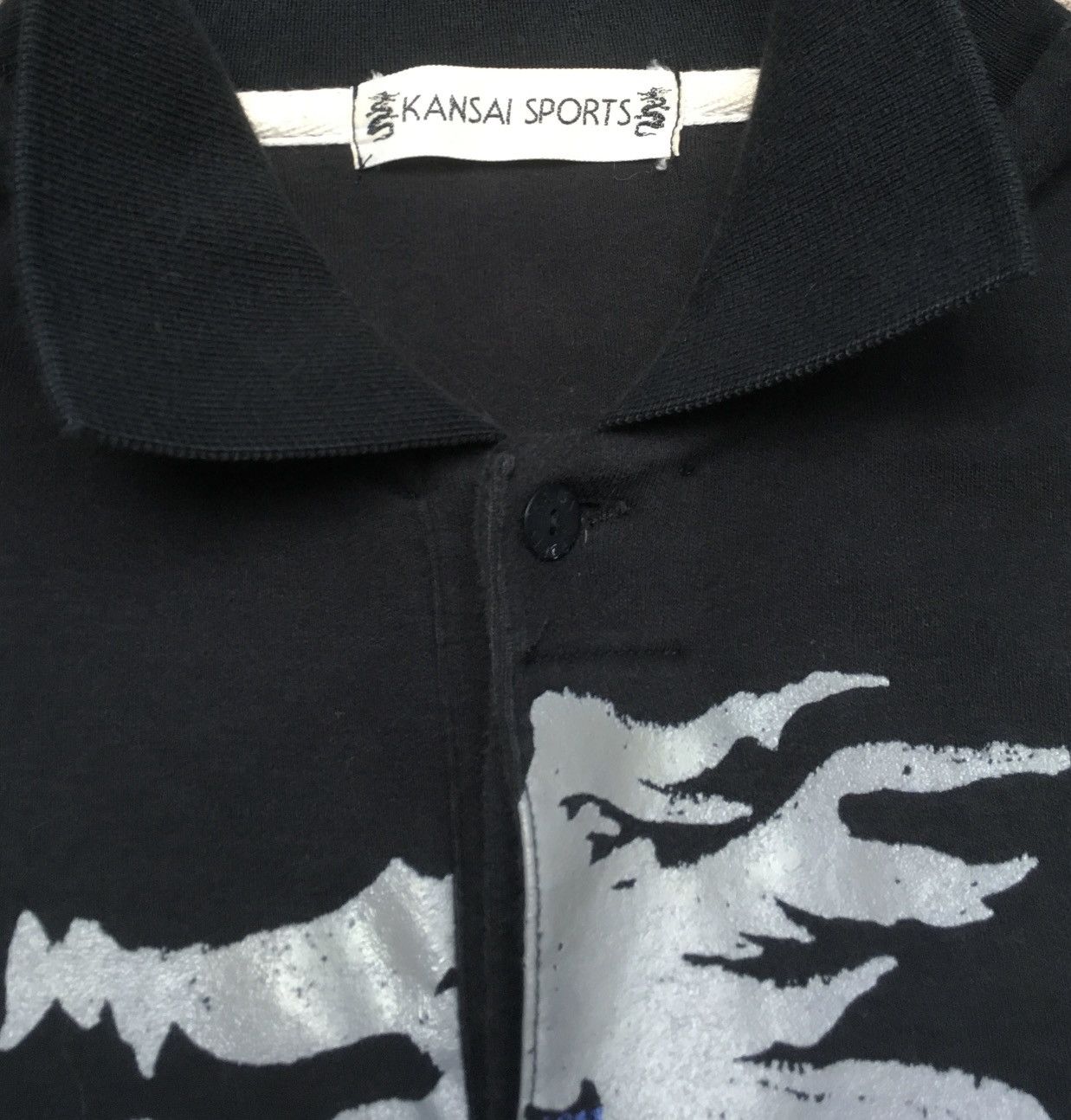 Japanese Brand × Kansai Yamamoto × Yohji Yamamoto Rare Design Vintage Kansai Yamamoto OverPrint Shirt 1990s Size US M / EU 48-50 / 2 - 7 Thumbnail