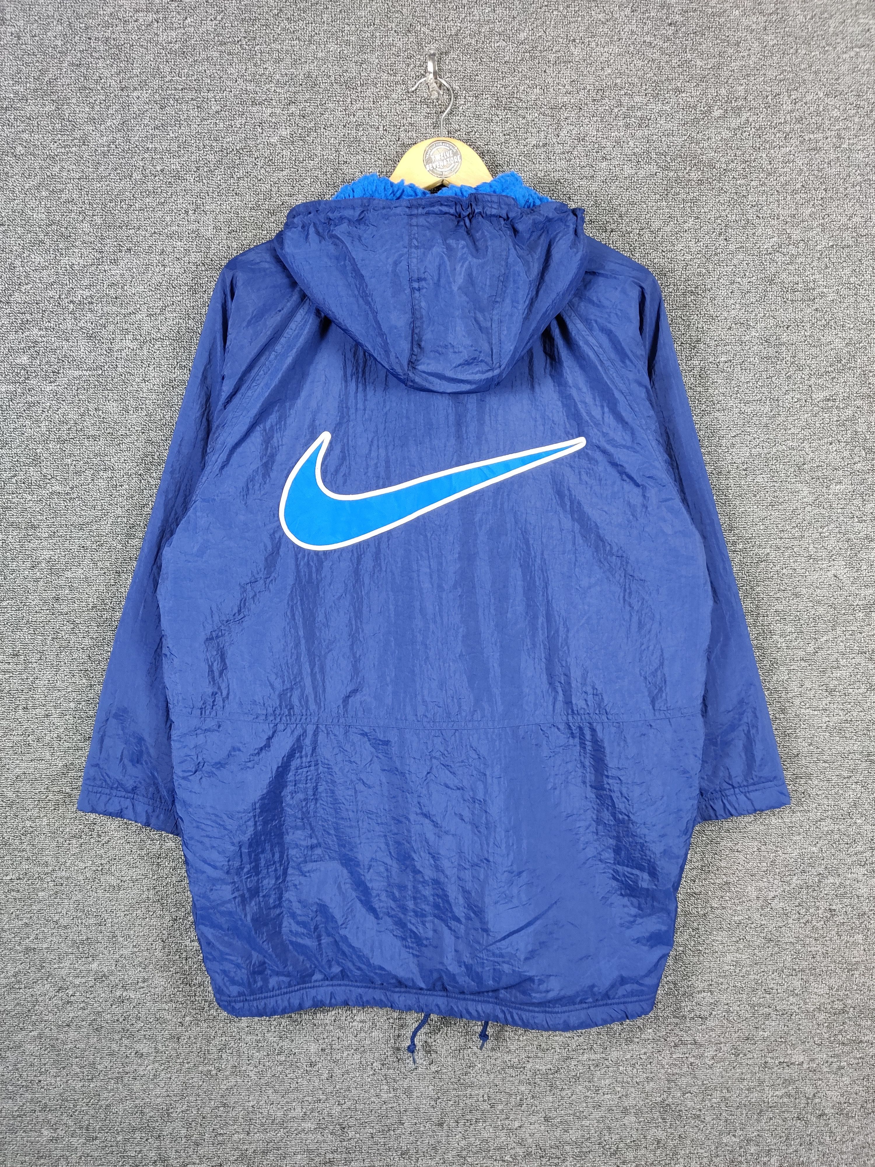 Nike Vintage Nike Big Swoosh Sherpa Parka Hoodie Jacket Size US L / EU 52-54 / 3 - 1 Thumbnail