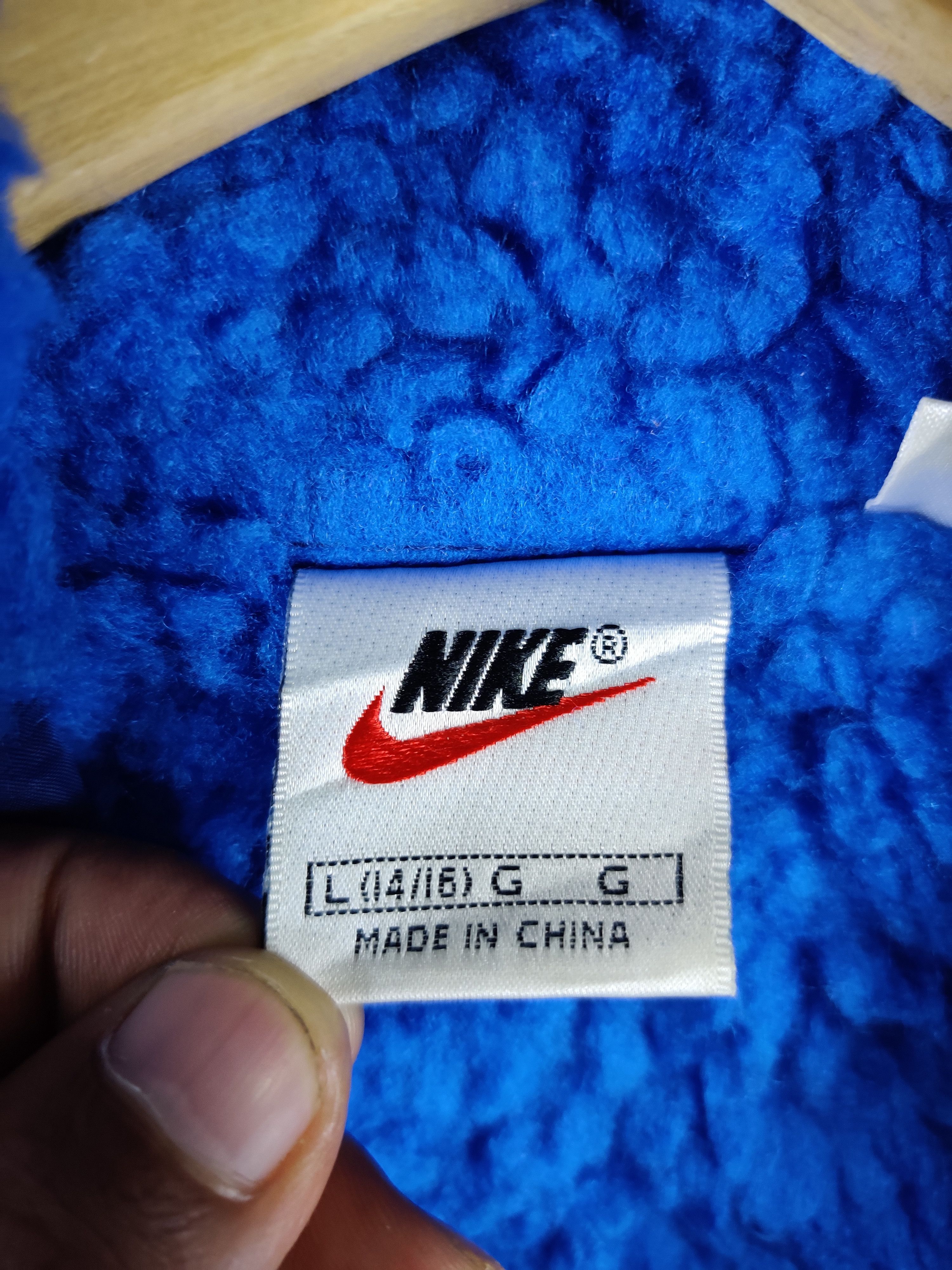 Nike Vintage Nike Big Swoosh Sherpa Parka Hoodie Jacket Size US L / EU 52-54 / 3 - 10 Thumbnail