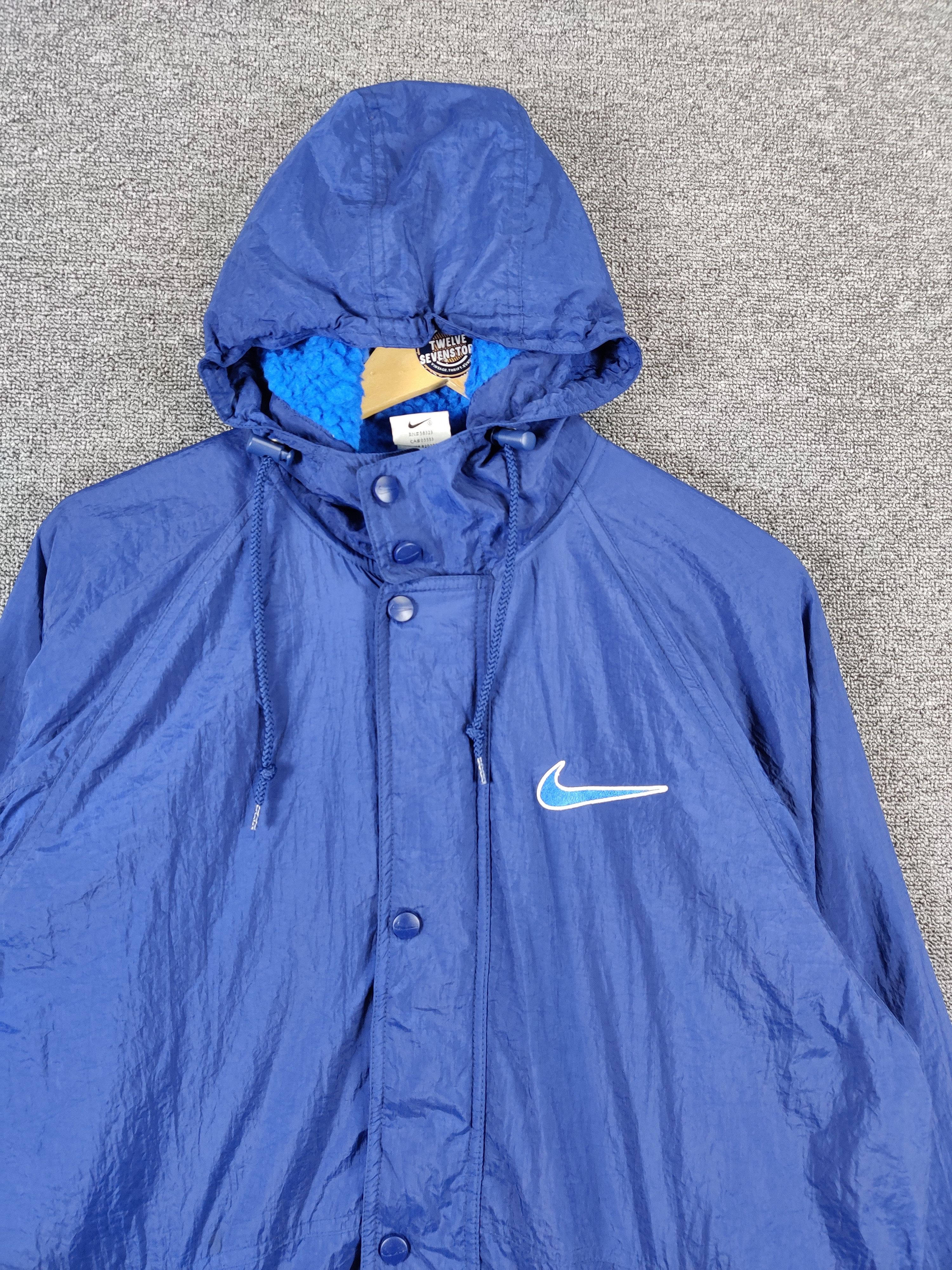 Nike Vintage Nike Big Swoosh Sherpa Parka Hoodie Jacket Size US L / EU 52-54 / 3 - 6 Thumbnail