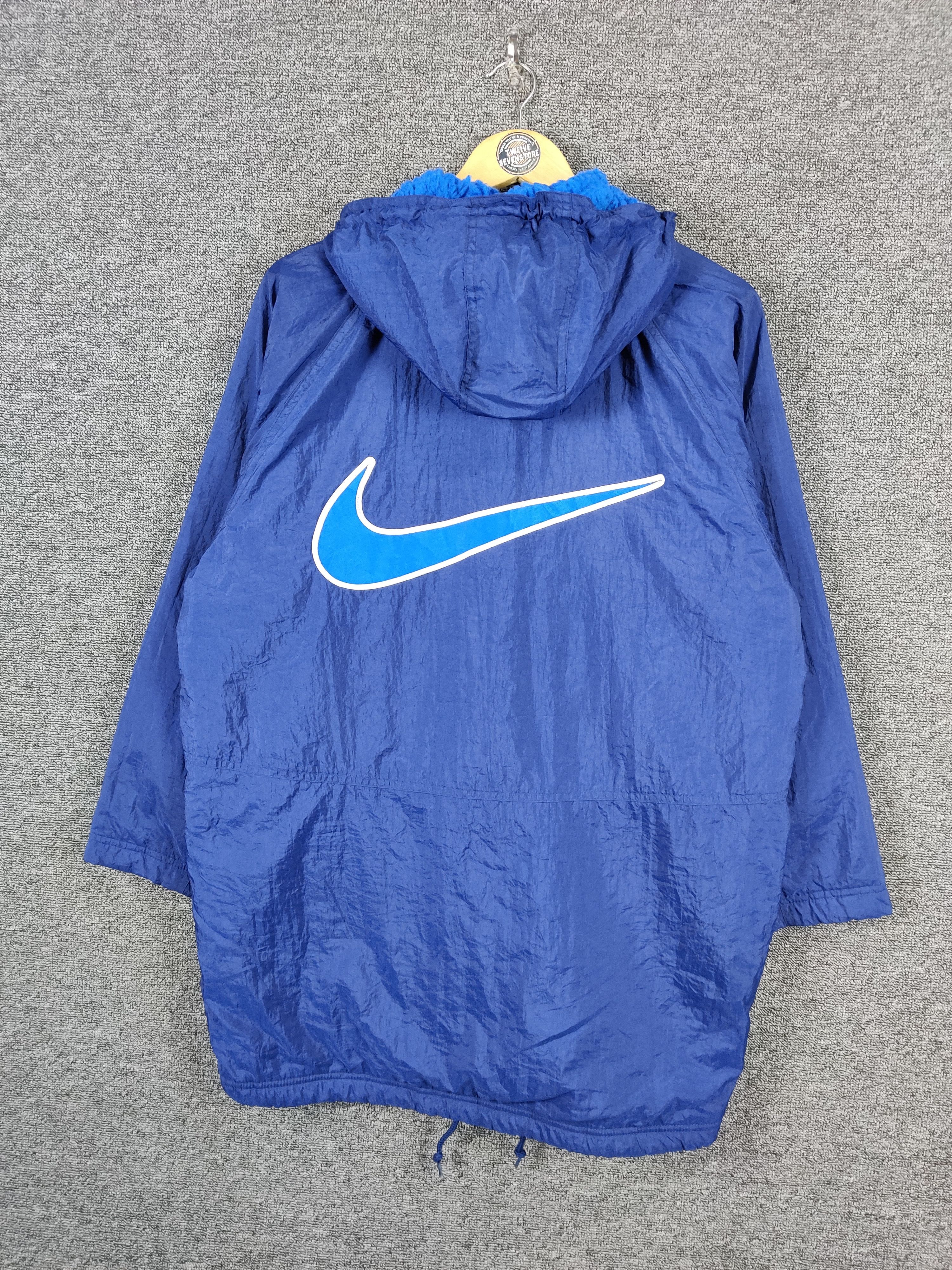 Nike Vintage Nike Big Swoosh Sherpa Parka Hoodie Jacket Size US L / EU 52-54 / 3 - 2 Thumbnail