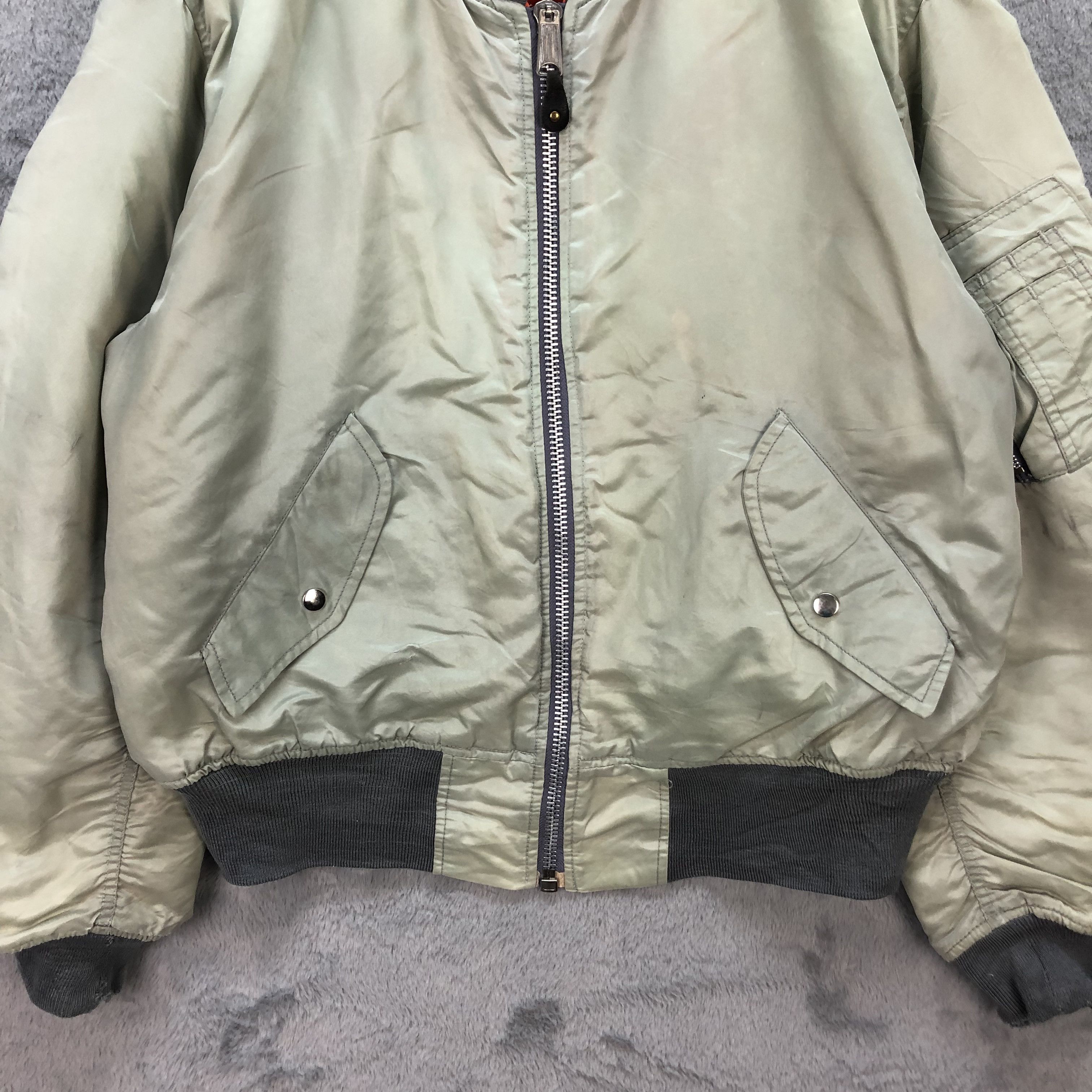 Vintage VINTAGE MA-1 BOMBER JAZZIX INTERNATIONAL #5526-195 Size US L / EU 52-54 / 3 - 3 Thumbnail