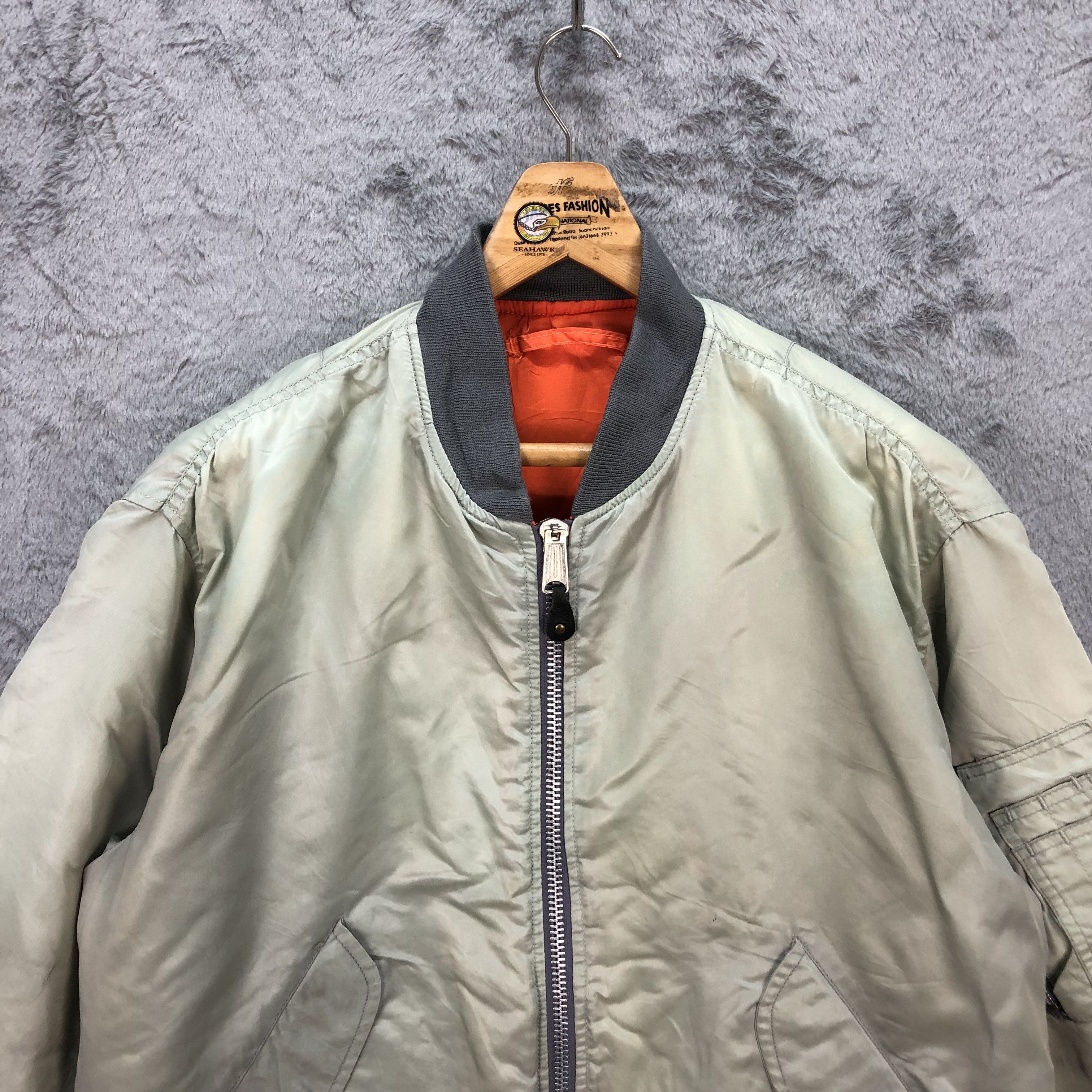 Vintage VINTAGE MA-1 BOMBER JAZZIX INTERNATIONAL #5526-195 Size US L / EU 52-54 / 3 - 2 Thumbnail