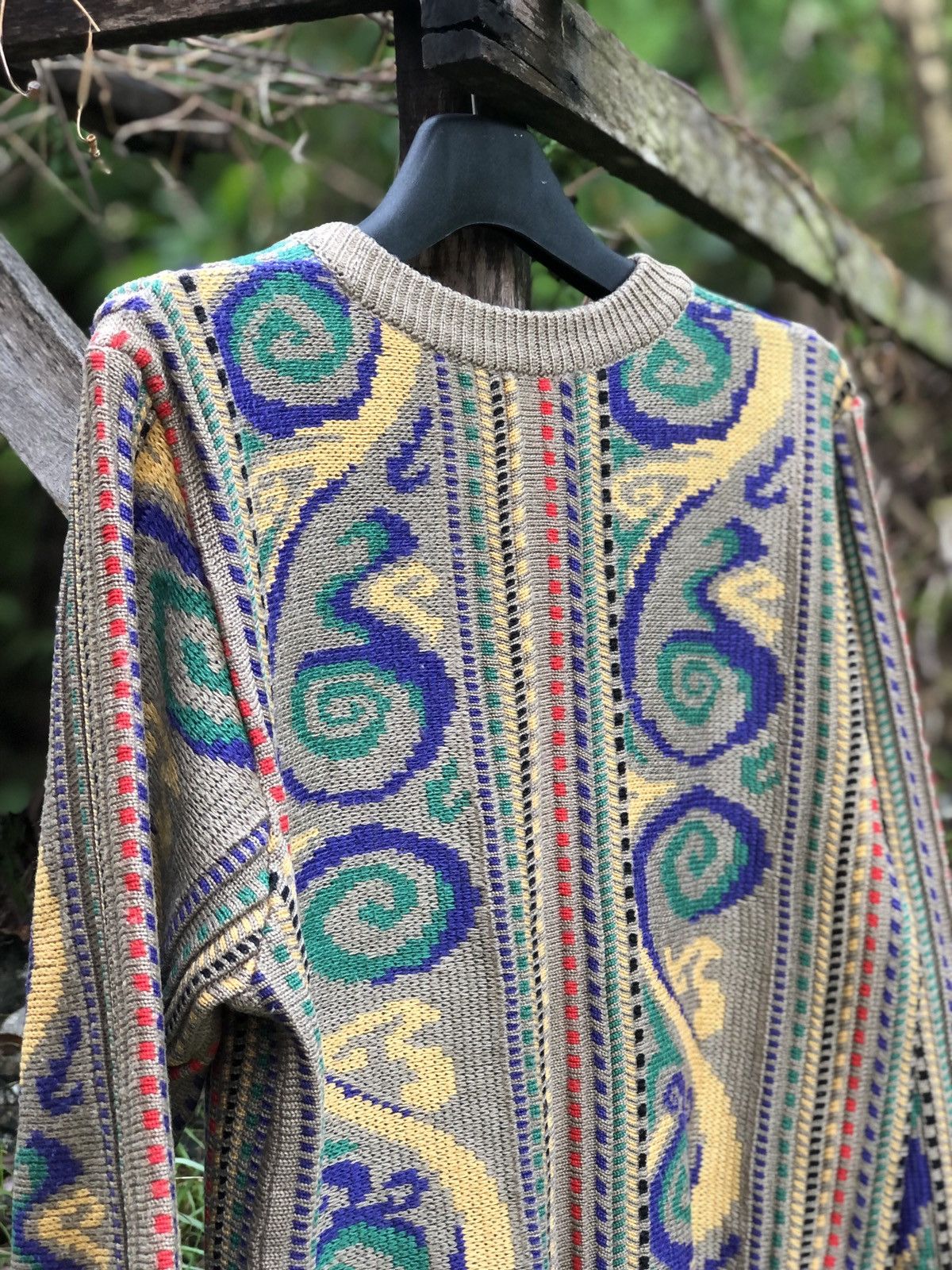 Aran Isles Knitwear Vintage 90's Knit Coloured Coogi Style Sweater Size US M / EU 48-50 / 2 - 5 Thumbnail