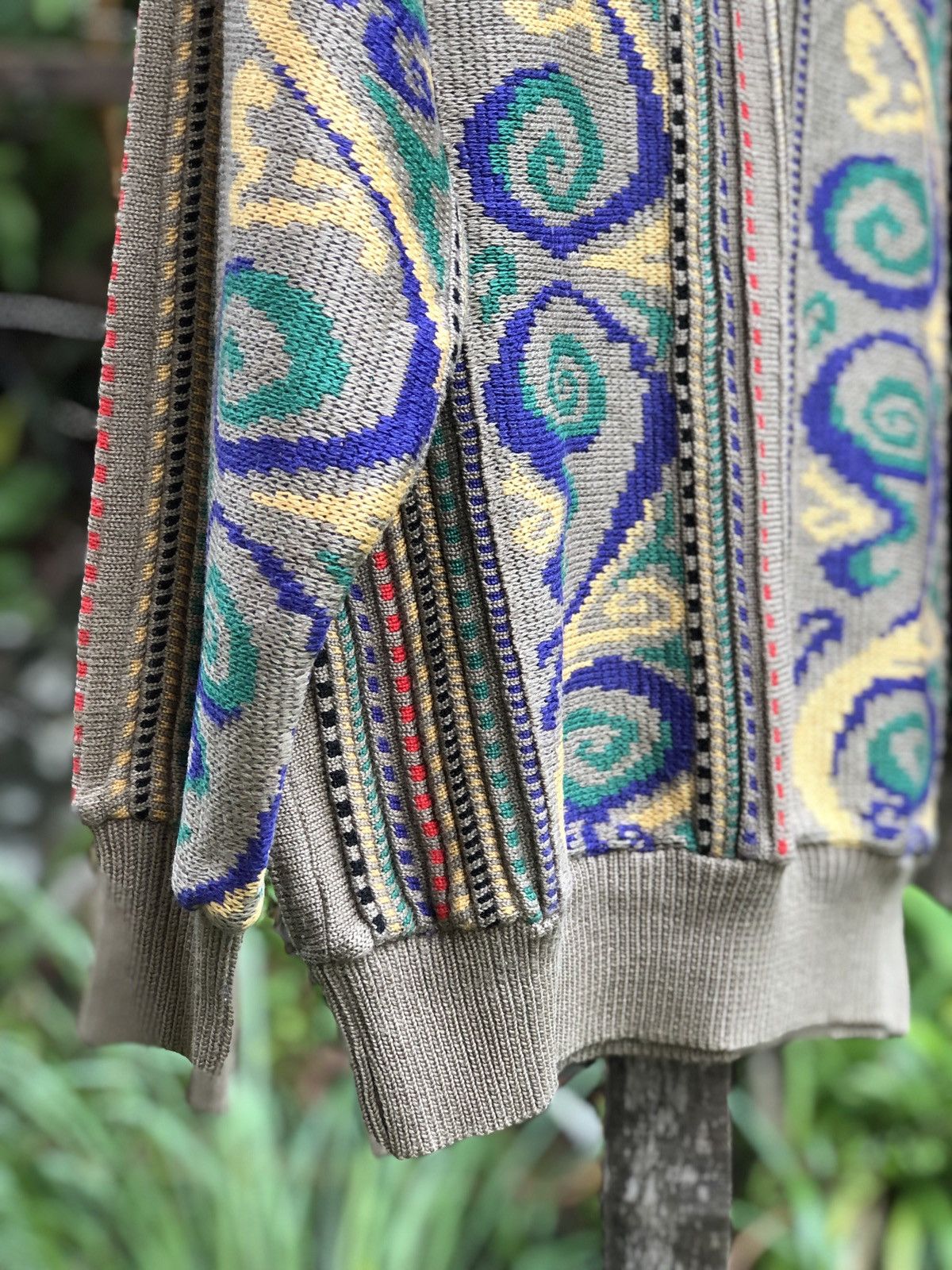 Aran Isles Knitwear Vintage 90's Knit Coloured Coogi Style Sweater Size US M / EU 48-50 / 2 - 3 Thumbnail