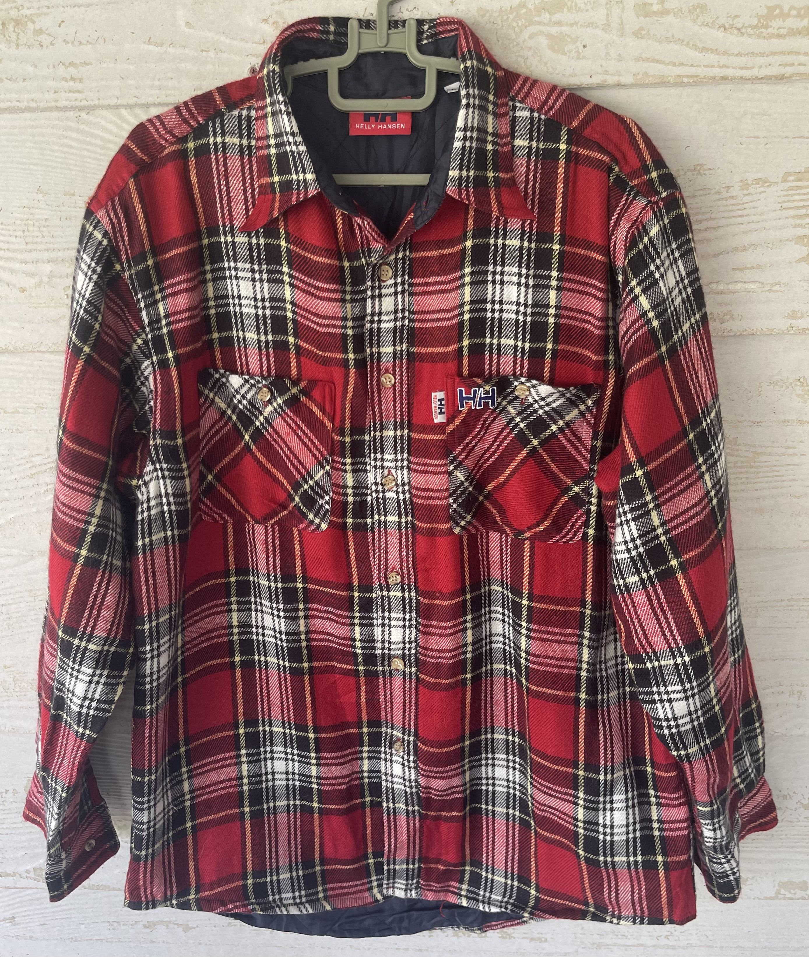 Helly Hansen HELLY HANSEN SHIRT BUTTON UP CHECK PLAID JAPAN Size US L / EU 52-54 / 3 - 1 Thumbnail