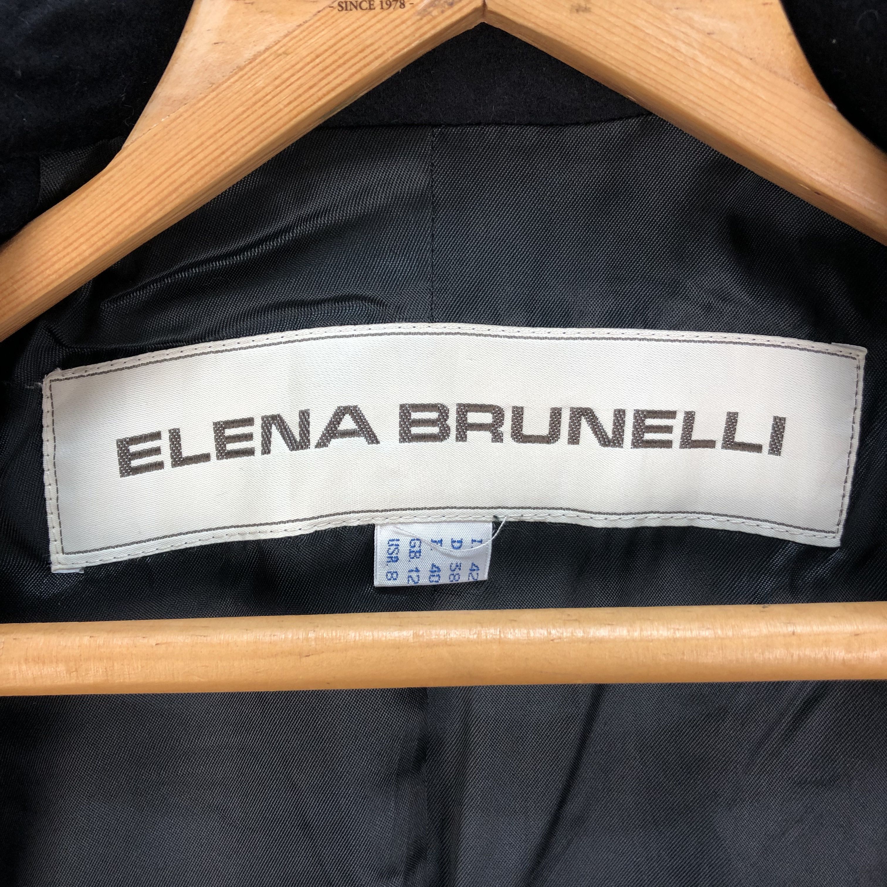 Japanese Brand VINTAGE 90's ELENA BRUNELLI WOOL CASHMERE COAT #5487-192 Size M / US 6-8 / IT 42-44 - 8 Thumbnail