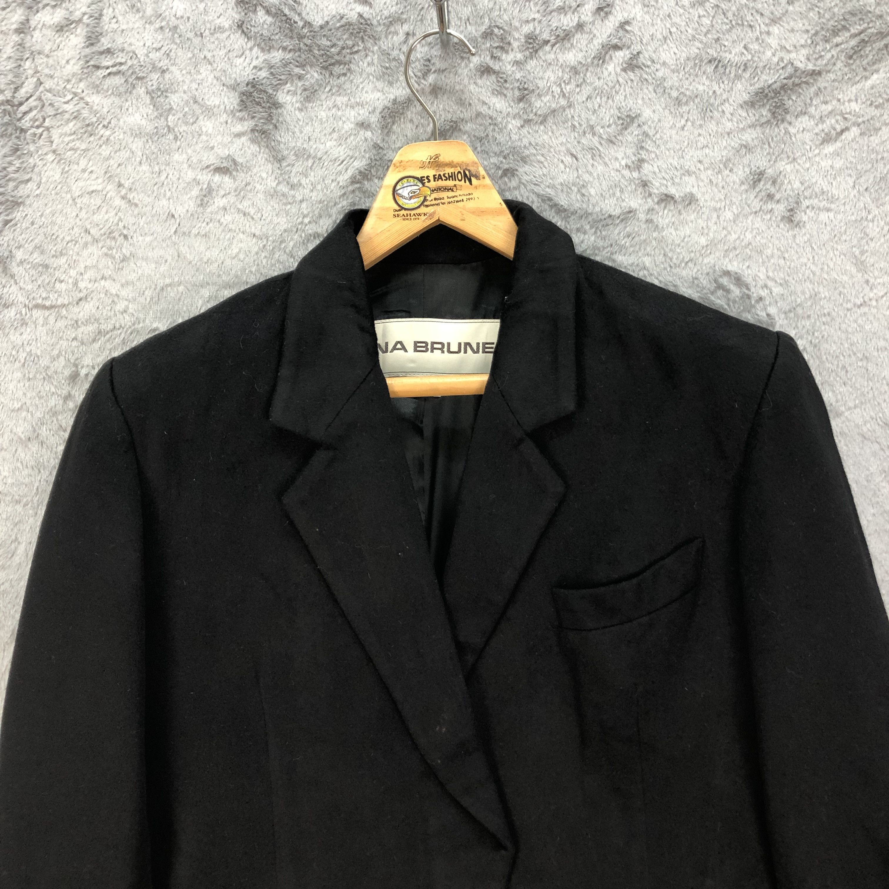 Japanese Brand VINTAGE 90's ELENA BRUNELLI WOOL CASHMERE COAT #5487-192 Size M / US 6-8 / IT 42-44 - 2 Thumbnail
