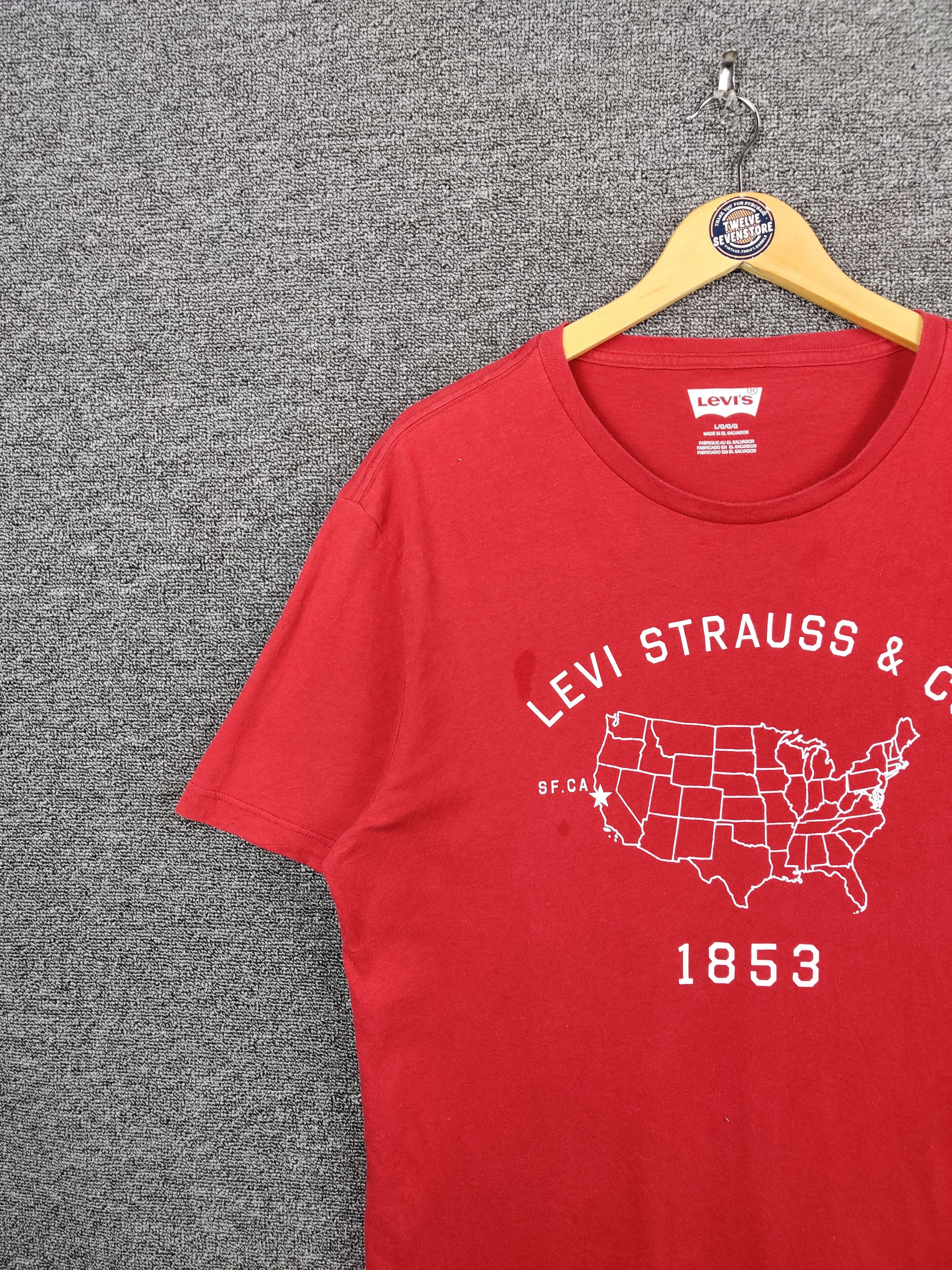 Levi's Vintage Levi's Strauss & Co 1853 Tee Tshirt Size US L / EU 52-54 / 3 - 5 Thumbnail