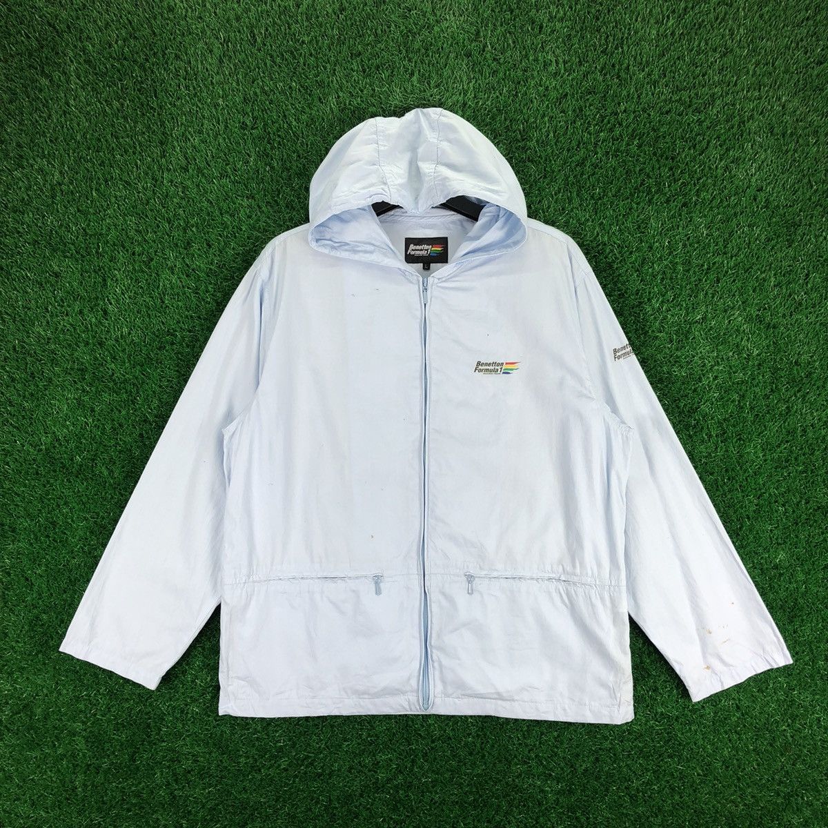 Vintage Benetton Formula Racing Team Zipper Sweater Hoodie