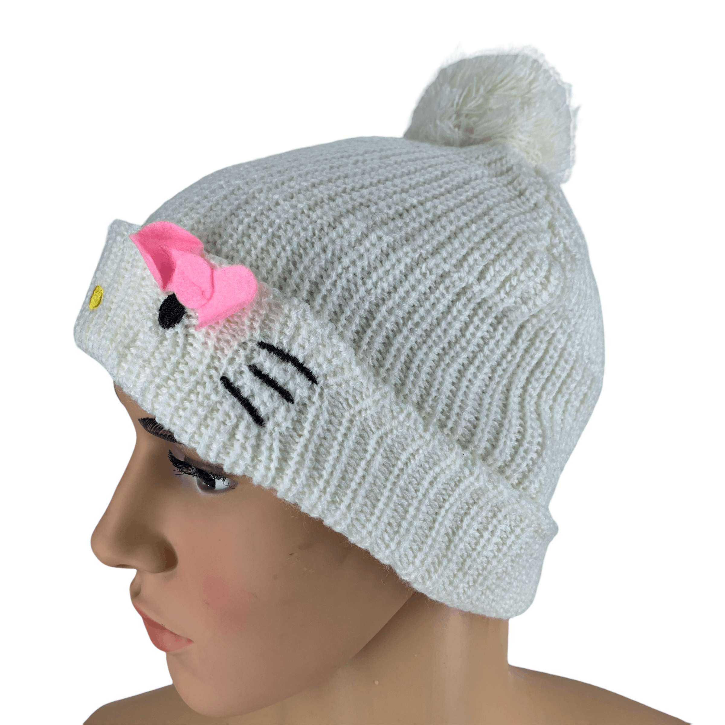 Anime Hello Kitty Beanie / Snow Hats #74-C Size ONE SIZE - 2 Thumbnail
