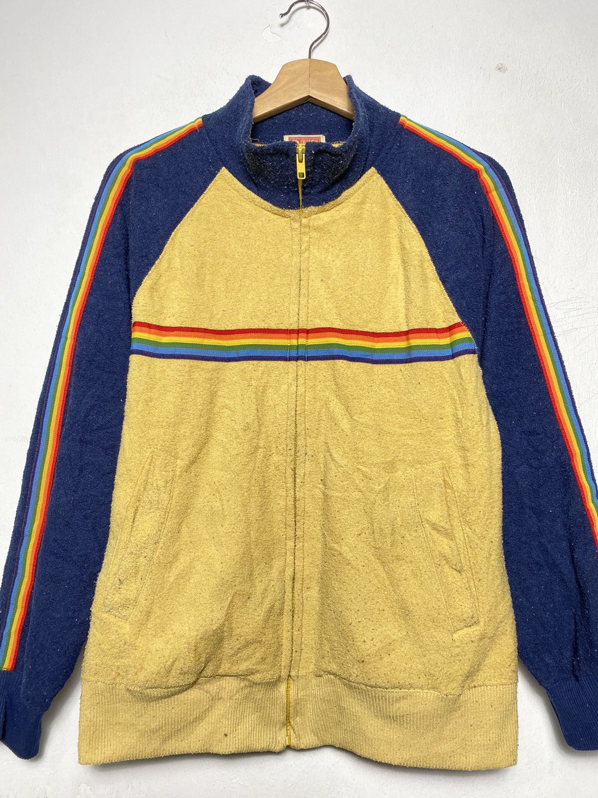 Japanese Brand Vintage Quash Rainbow Fleece Size US M / EU 48-50 / 2 - 2 Thumbnail