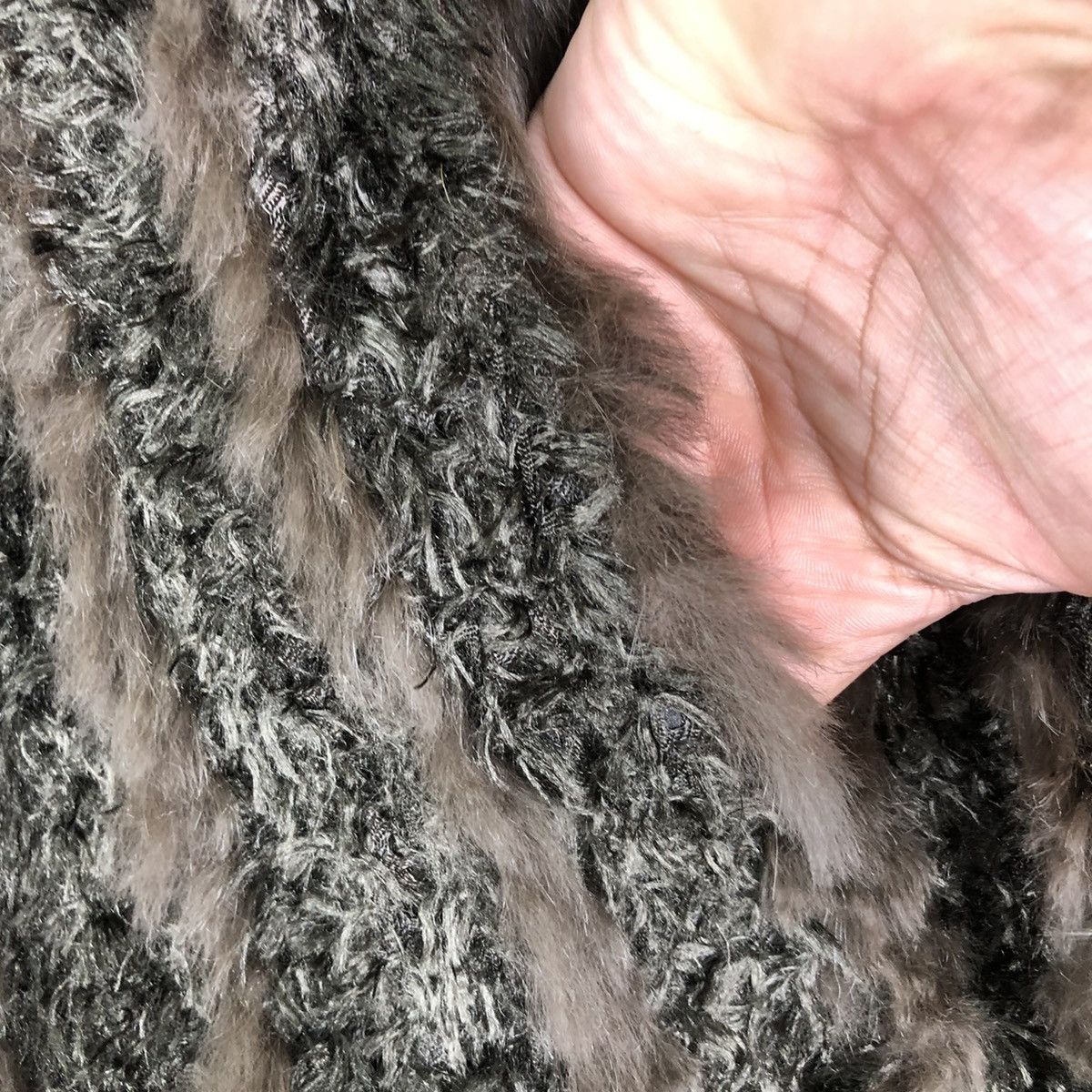Japanese Brand Vintage Faux Fur Striped Reversable Jacket Size US L / EU 52-54 / 3 - 8 Thumbnail