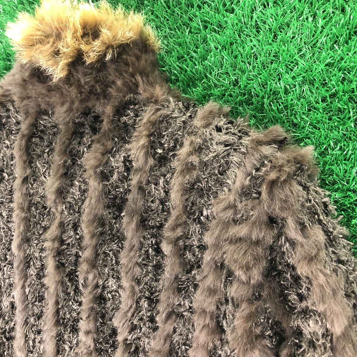 Japanese Brand Vintage Faux Fur Striped Reversable Jacket Size US L / EU 52-54 / 3 - 5 Thumbnail