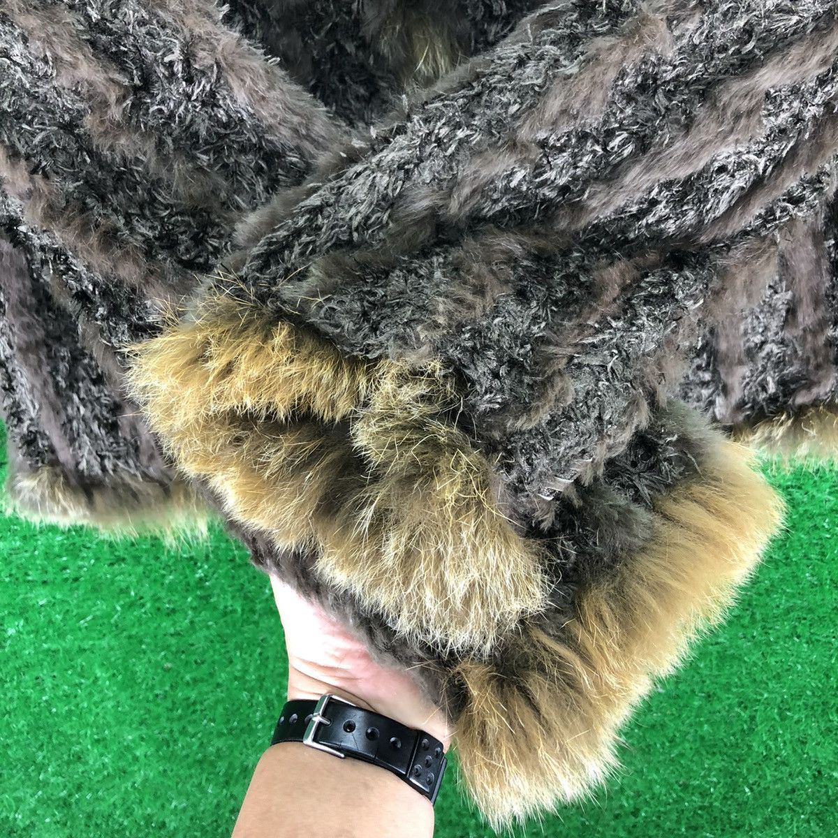 Japanese Brand Vintage Faux Fur Striped Reversable Jacket Size US L / EU 52-54 / 3 - 12 Thumbnail