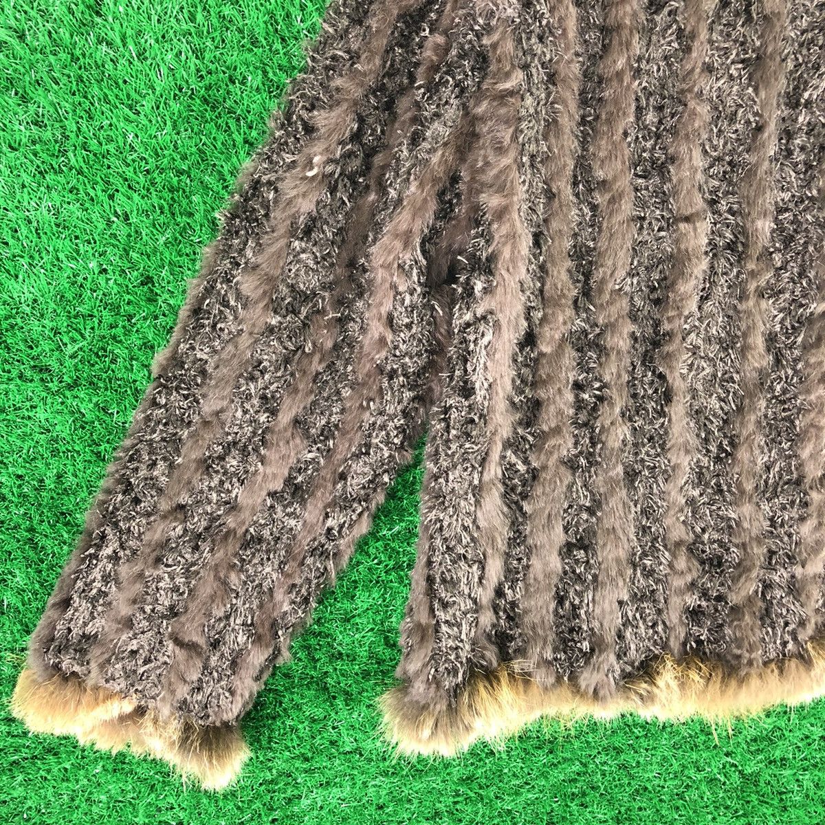 Japanese Brand Vintage Faux Fur Striped Reversable Jacket Size US L / EU 52-54 / 3 - 6 Thumbnail
