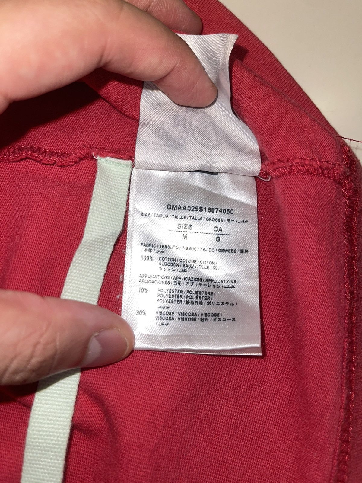 Champion × Off-White Off White X Champion Tee Red Size US M / EU 48-50 / 2 - 12 Thumbnail