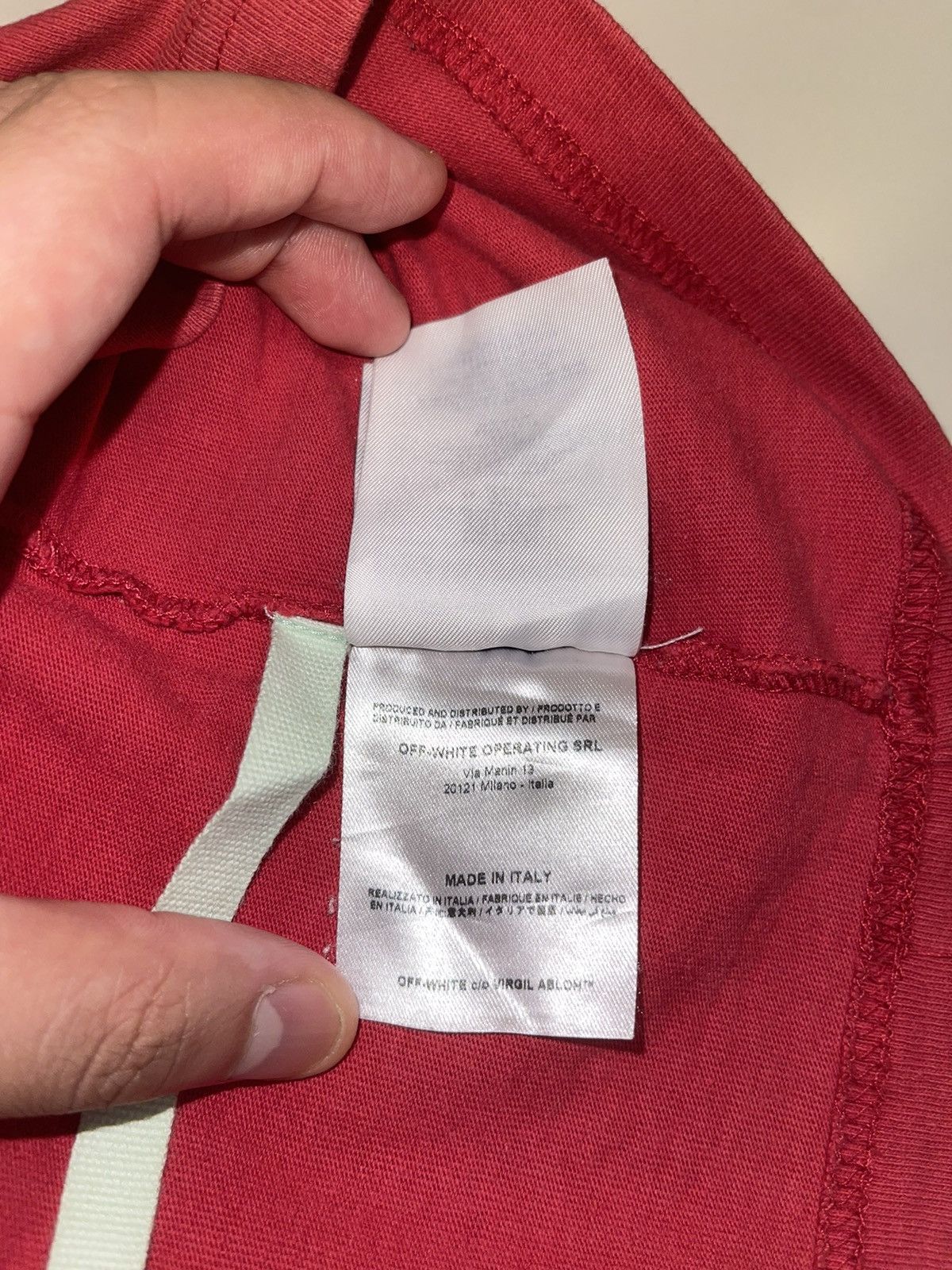 Champion × Off-White Off White X Champion Tee Red Size US M / EU 48-50 / 2 - 13 Thumbnail