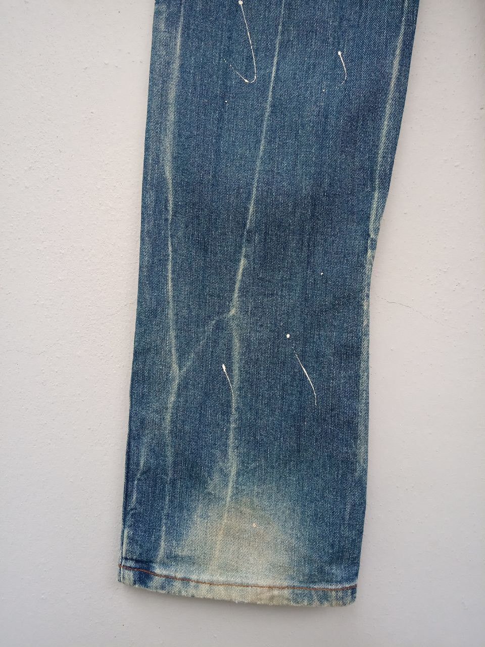 If Six Was Nine Japanese Six Star Paint Splatter Buckle Back Denim Jeans Size US 30 / EU 46 - 16 Thumbnail