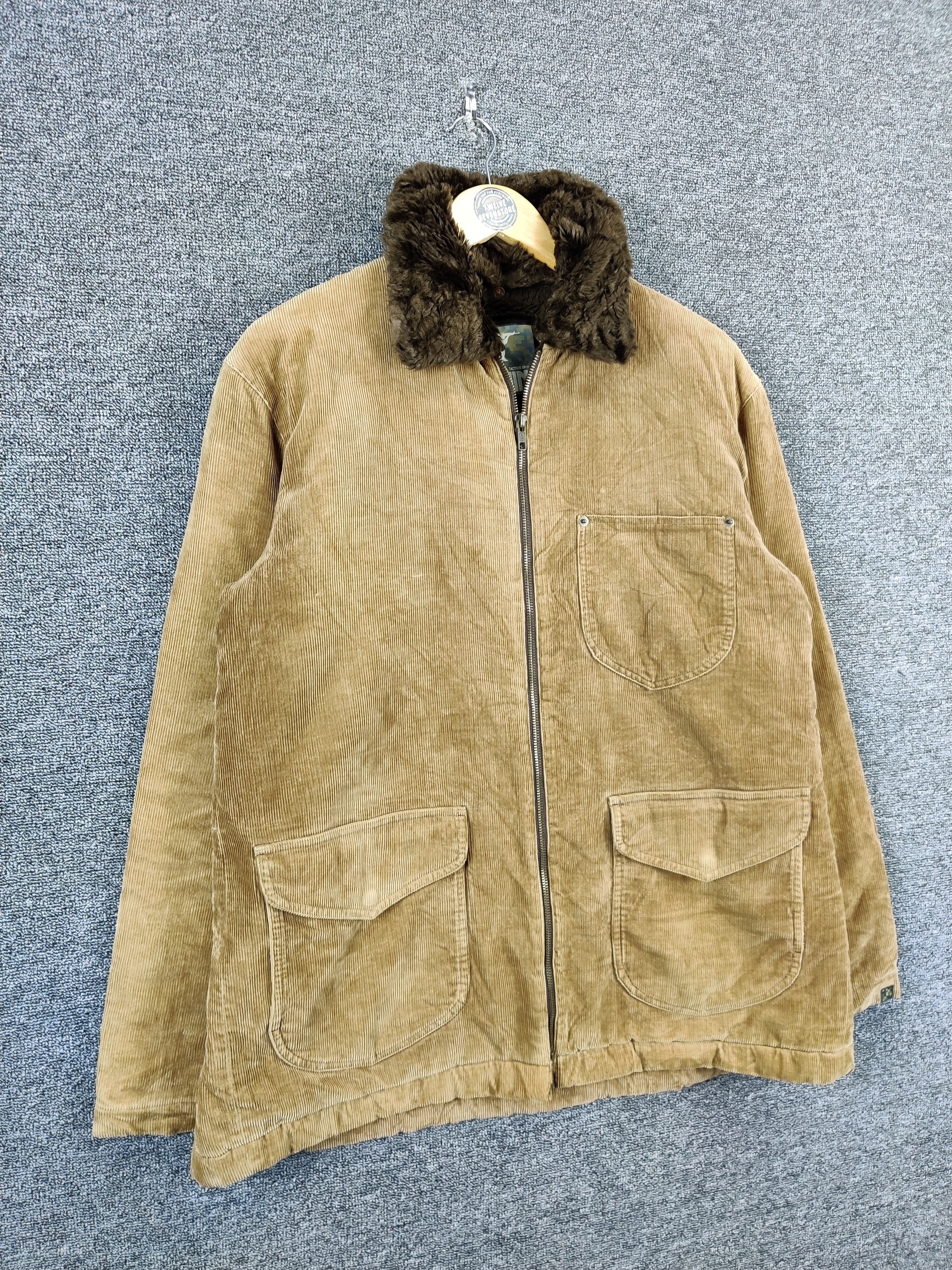 Japanese Brand War Control Tactics Operation Corduroy Shearling Fur Jacket Size US M / EU 48-50 / 2 - 6 Thumbnail