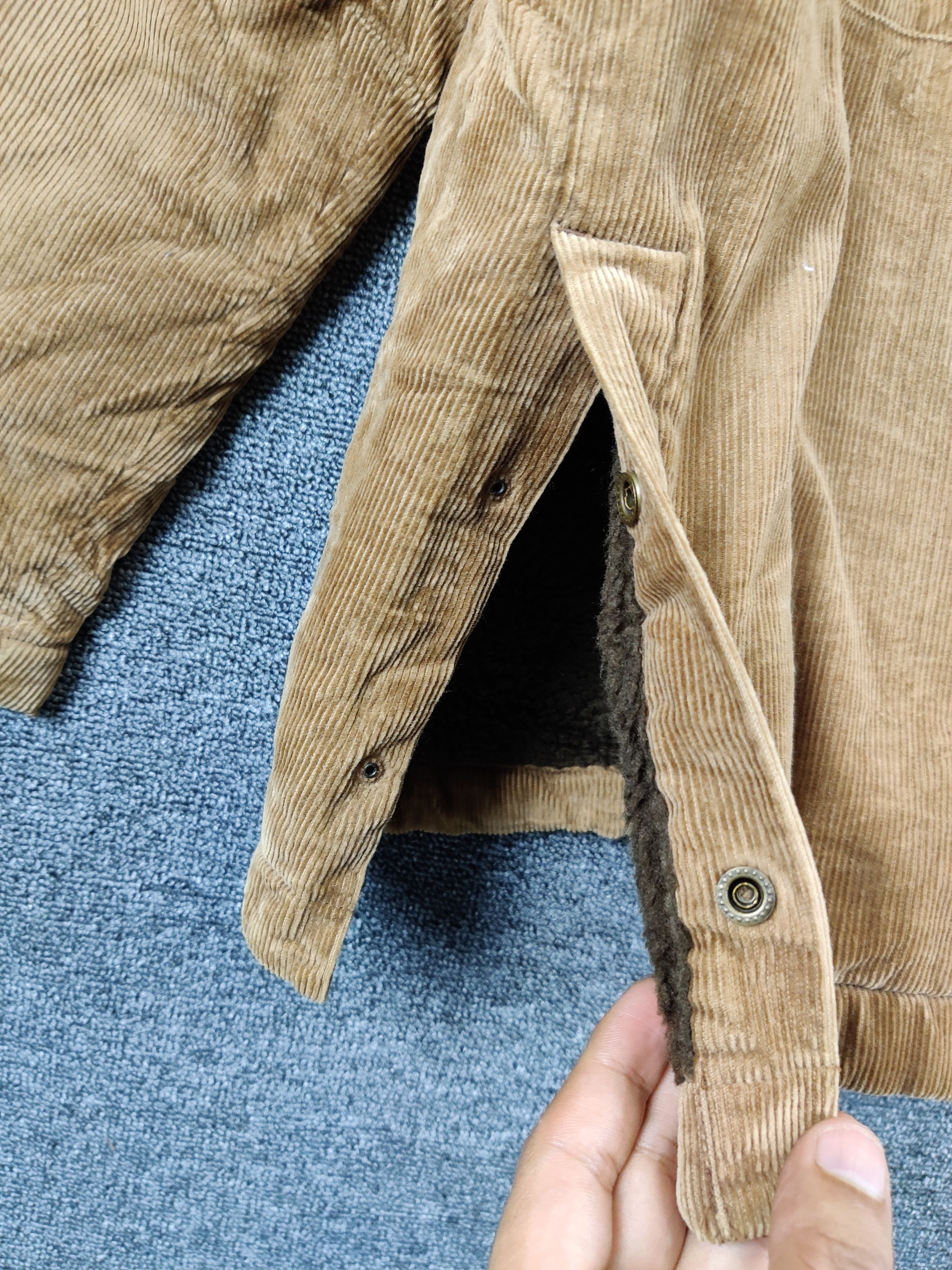 Japanese Brand War Control Tactics Operation Corduroy Shearling Fur Jacket Size US M / EU 48-50 / 2 - 12 Thumbnail