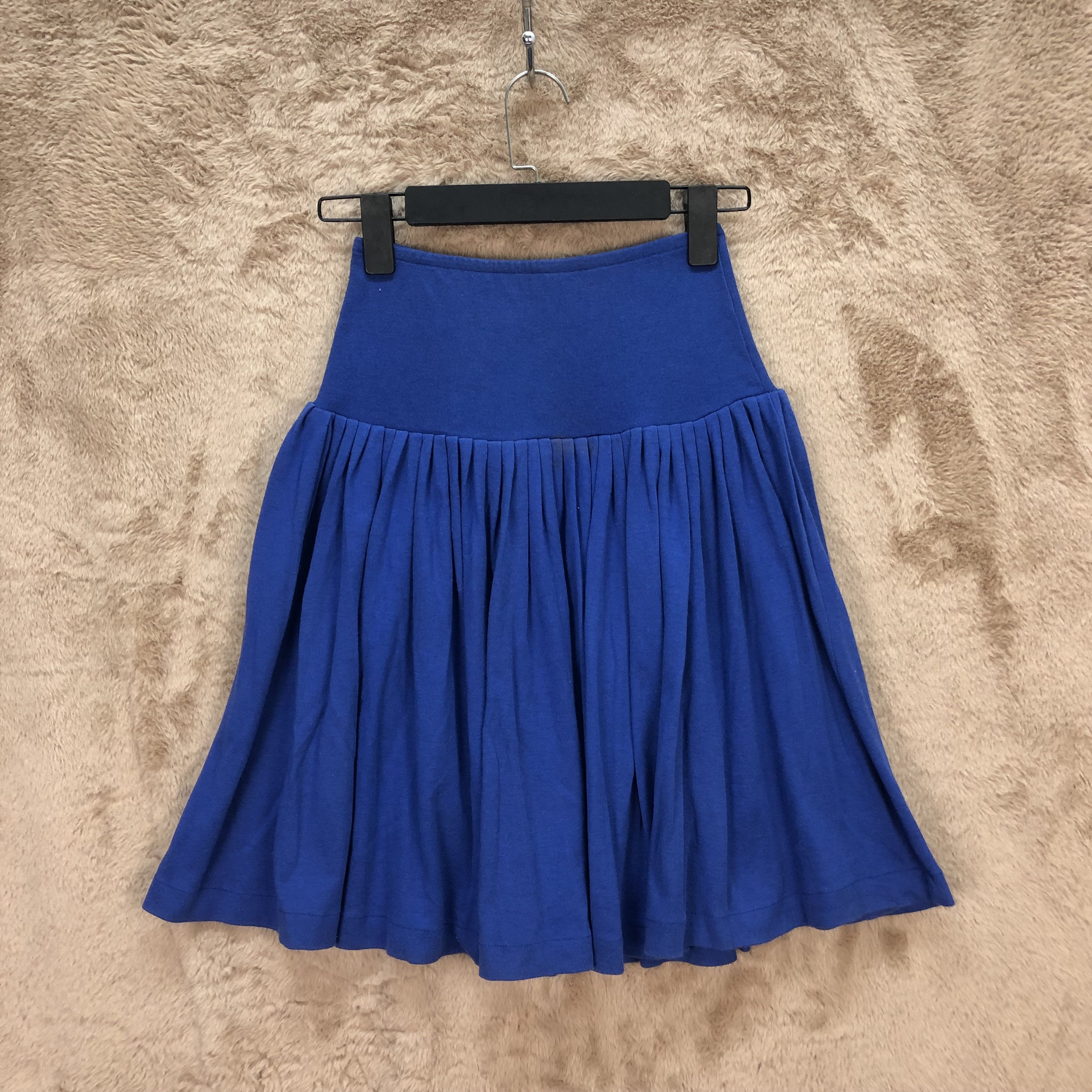 Norma Kamali NORMA KAMALI BLUE SKIRTS #5656-201 Size 26" / US 2 / IT 38 - 1 Thumbnail