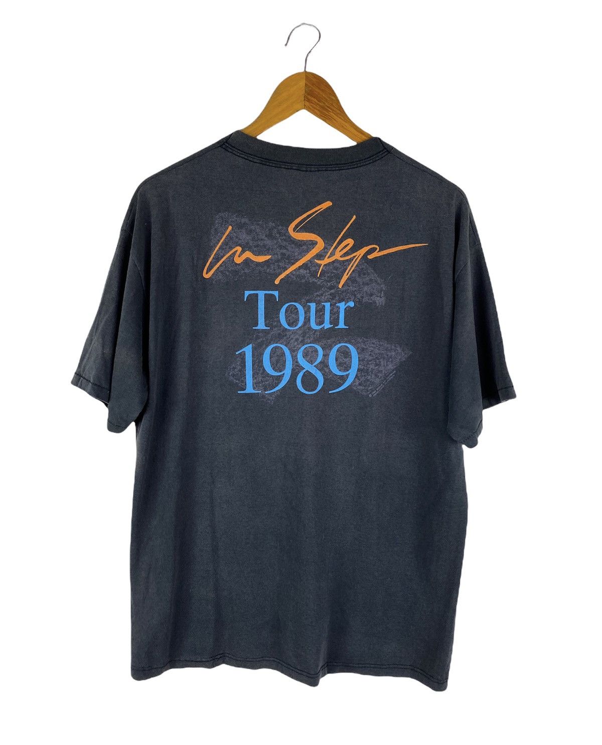 Band Tees × Brockum × Vintage Vintage 1989 Stevie Ray Vaughan In Step Tour T-Shirt Size US L / EU 52-54 / 3 - 2 Thumbnail
