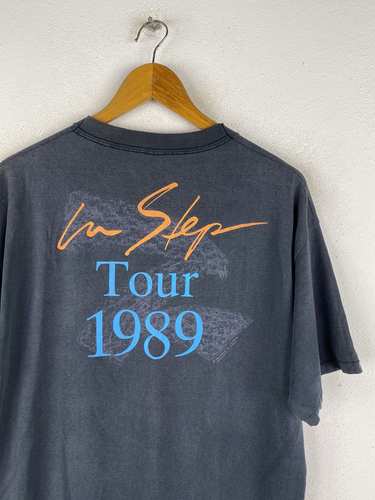 Band Tees × Brockum × Vintage Vintage 1989 Stevie Ray Vaughan In Step Tour T-Shirt Size US L / EU 52-54 / 3 - 9 Thumbnail