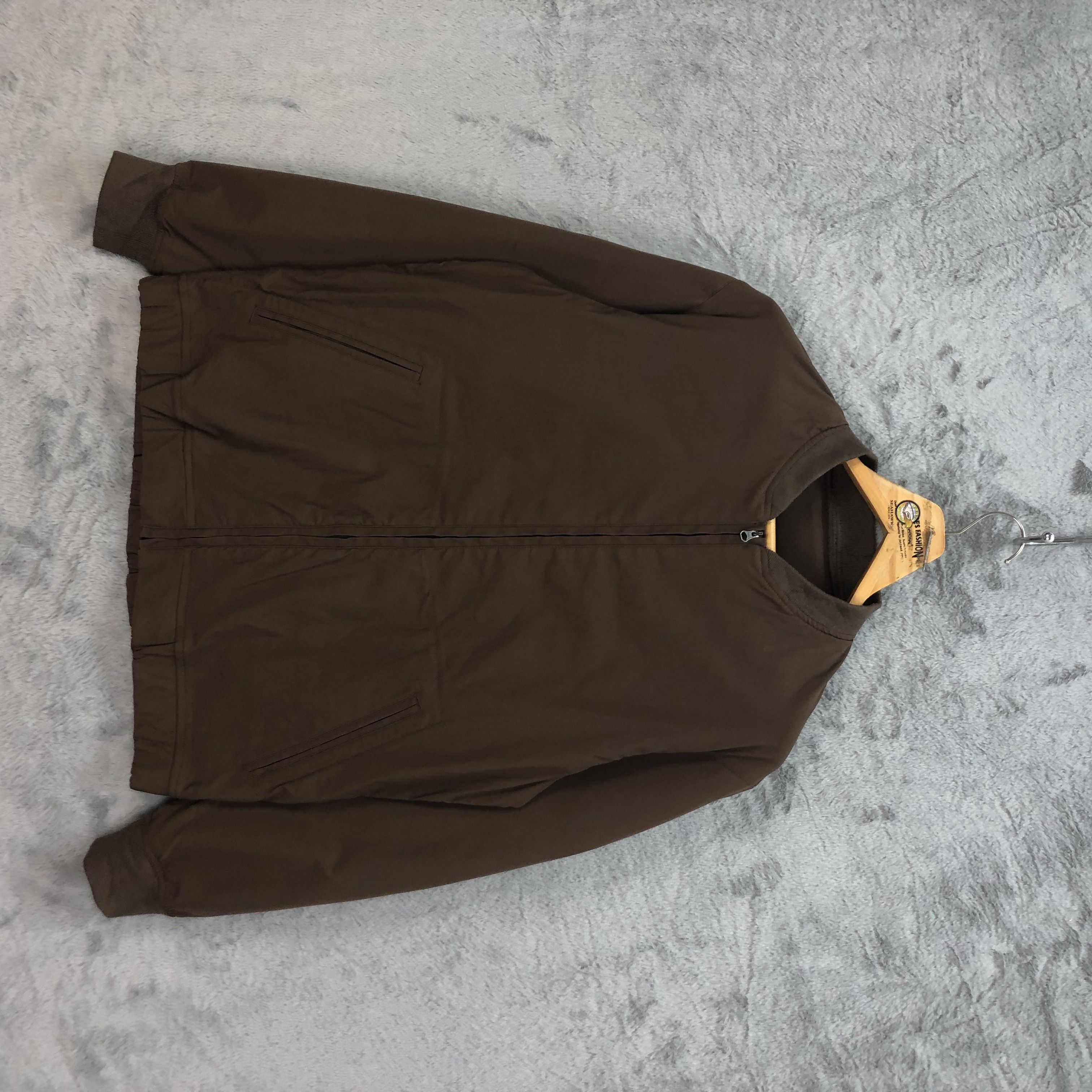 image of Green Label Relaxing United Arrows All Brown Bomber 5167-177, Men's (Size Medium)