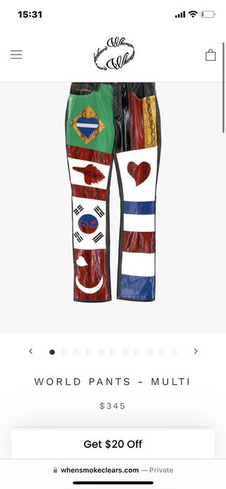 Whensmokeclears When smoke clears flag pants | Grailed