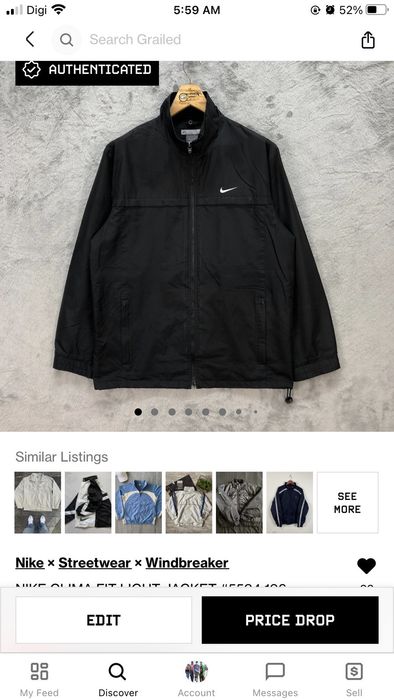 Nike NIKE CLIMA FIT LIGHT JACKET #5534-196 | Grailed