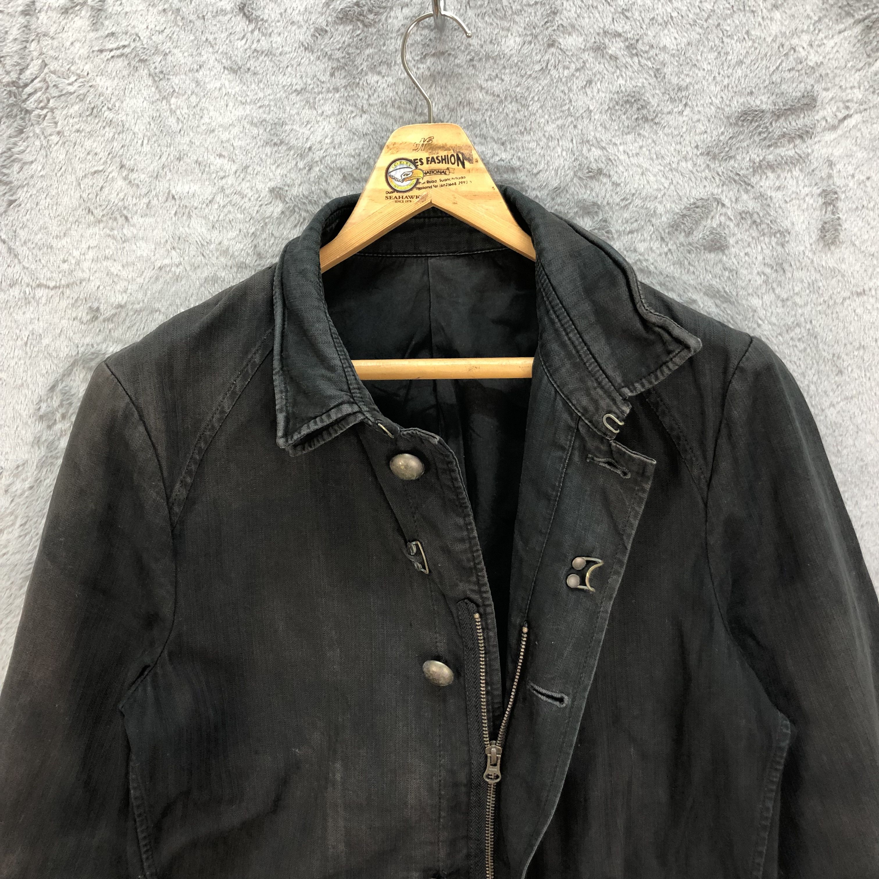 PPFM PPFM BUTTON ZIPPER DENIM CHORE JACKET #5505-194 Size US L / EU 52-54 / 3 - 6 Thumbnail