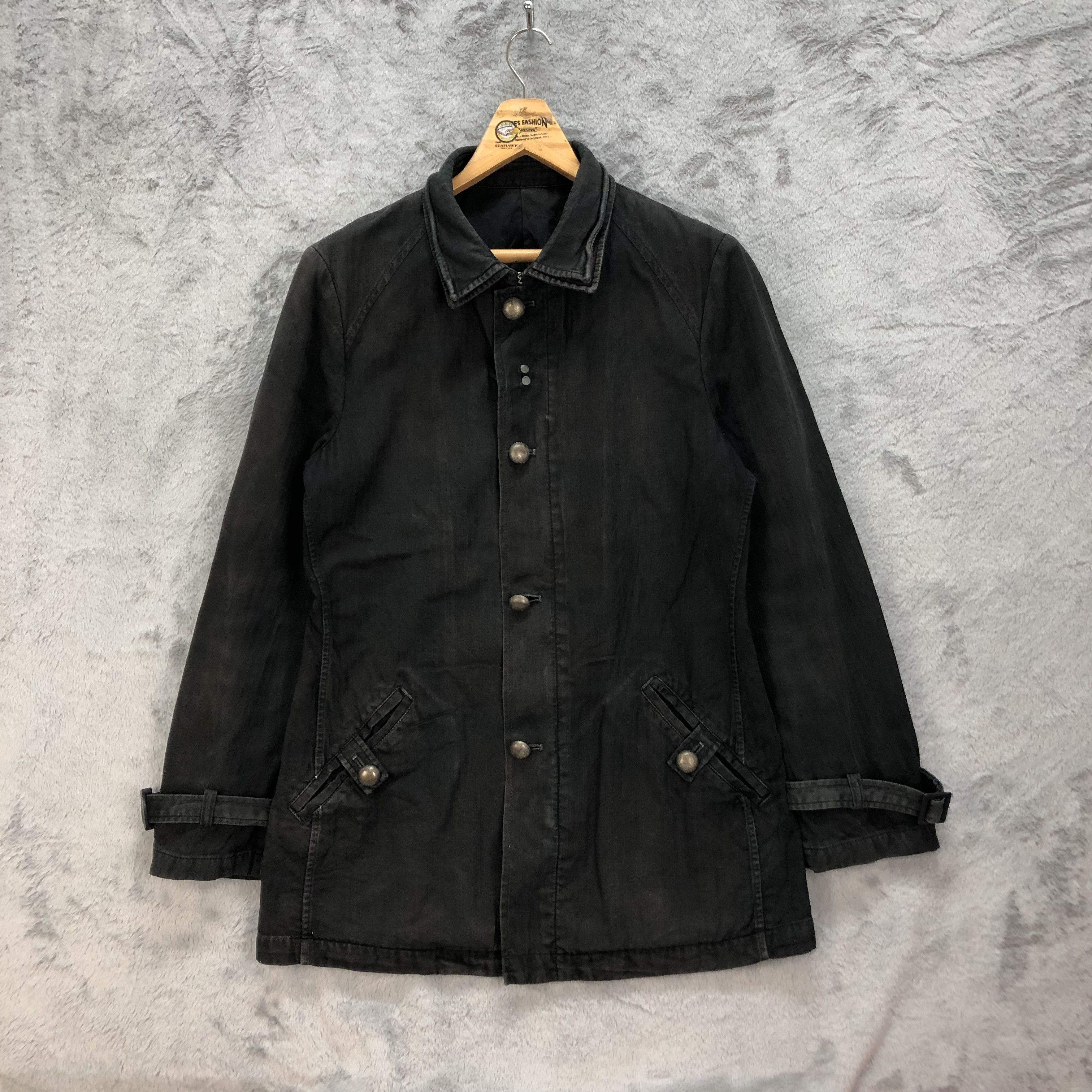 PPFM PPFM BUTTON ZIPPER DENIM CHORE JACKET #5505-194 Size US L / EU 52-54 / 3 - 1 Thumbnail