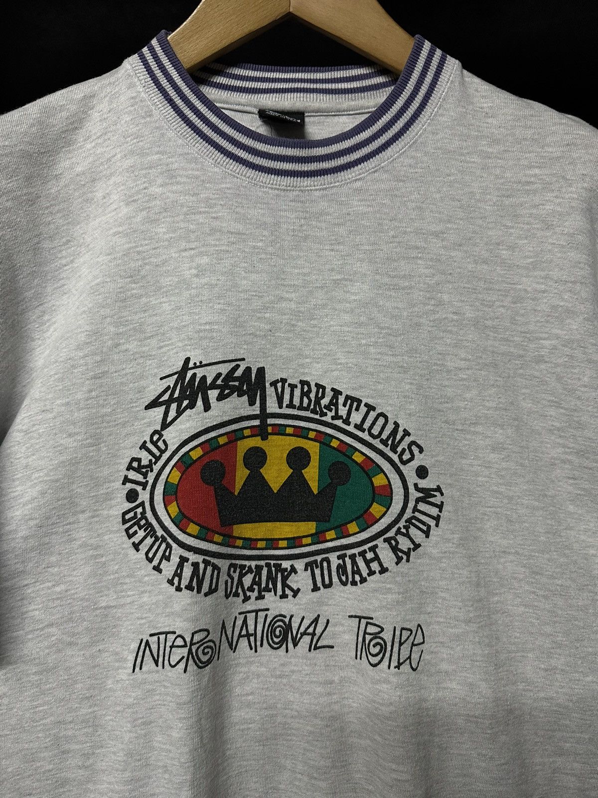Other Vintage 80s Stussy Feelin Irie Black Tag Tee Size US XL / EU 56 / 4 - 2 Thumbnail