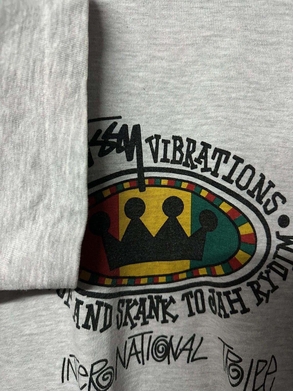 Other Vintage 80s Stussy Feelin Irie Black Tag Tee Size US XL / EU 56 / 4 - 7 Thumbnail