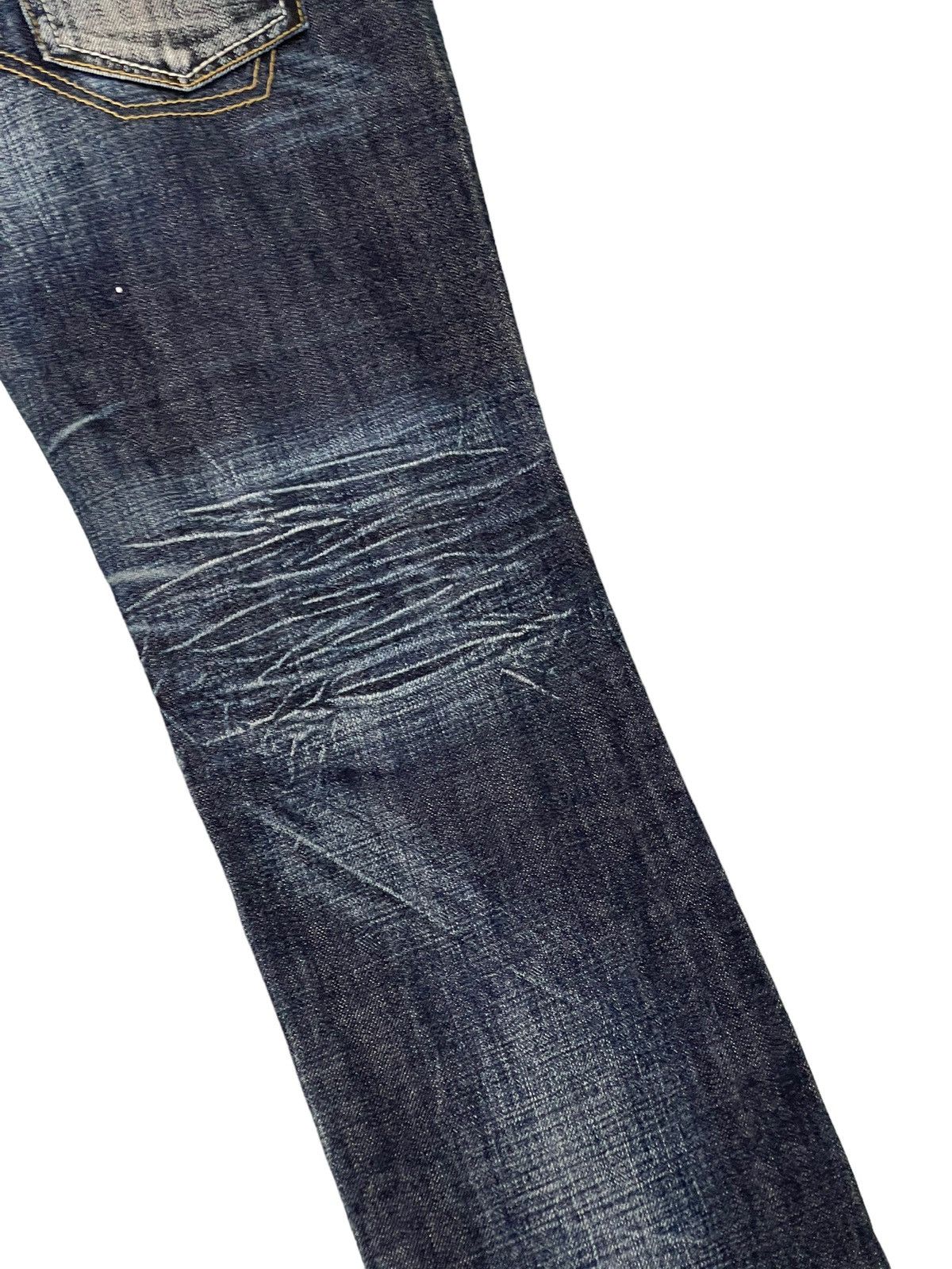 Japanese Brand Double Waist Slim Jeans Antgauge Acid Wash Low Rise 7🟦 Size US 30 / EU 46 - 18 Thumbnail