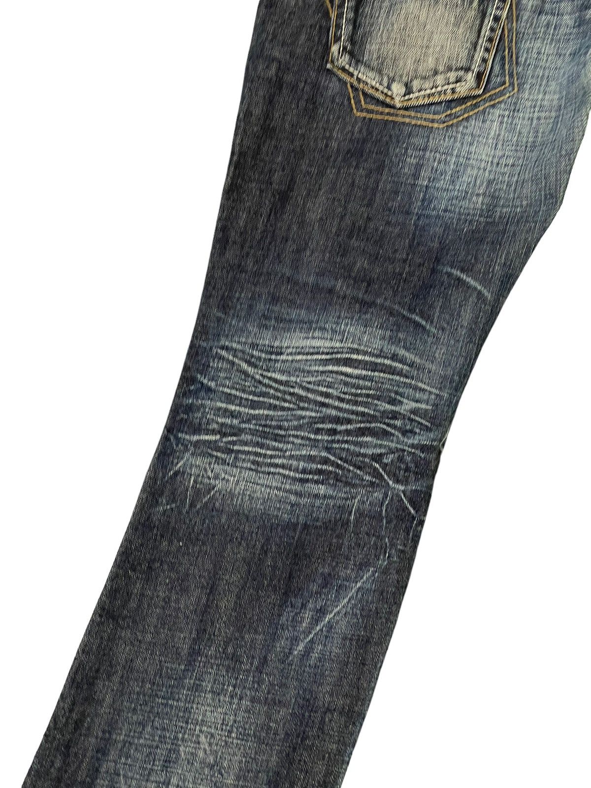 Japanese Brand Double Waist Slim Jeans Antgauge Acid Wash Low Rise 7🟦 Size US 30 / EU 46 - 17 Thumbnail