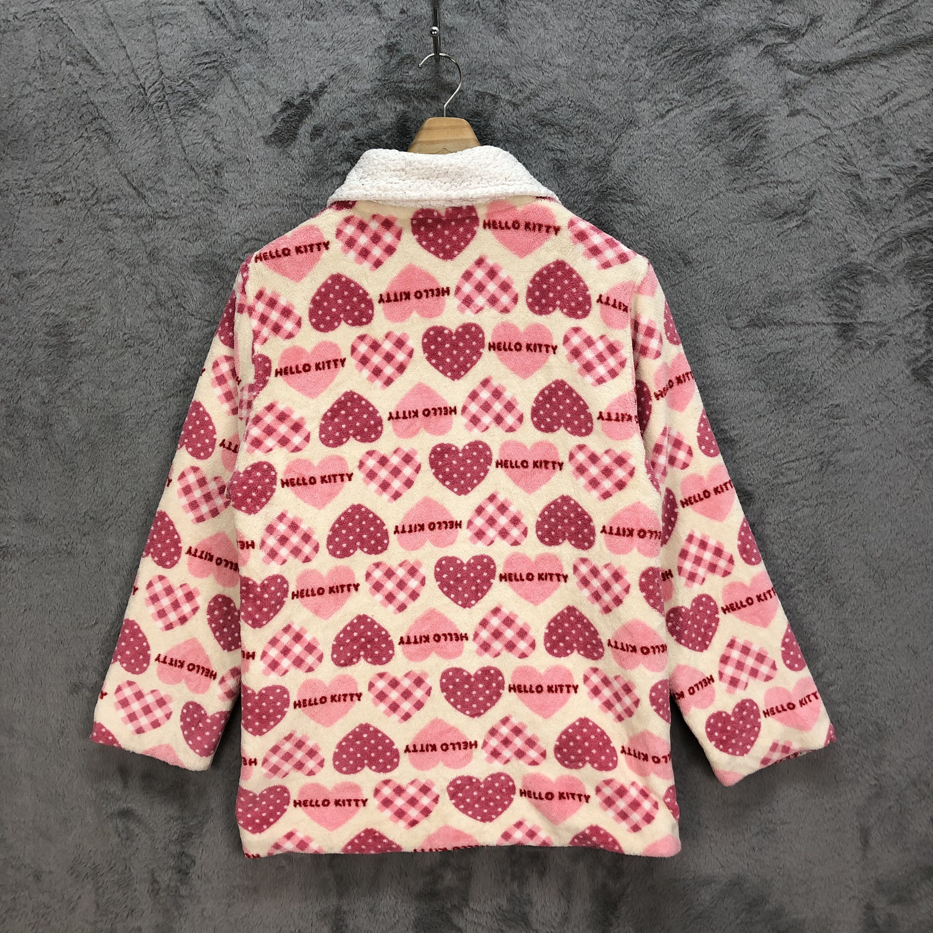Cartoon Network HELLO KITTY PINKY LOVE KITTY FACE FLEECE JACKET #5374-186 Size S / US 4 / IT 40 - 10 Thumbnail